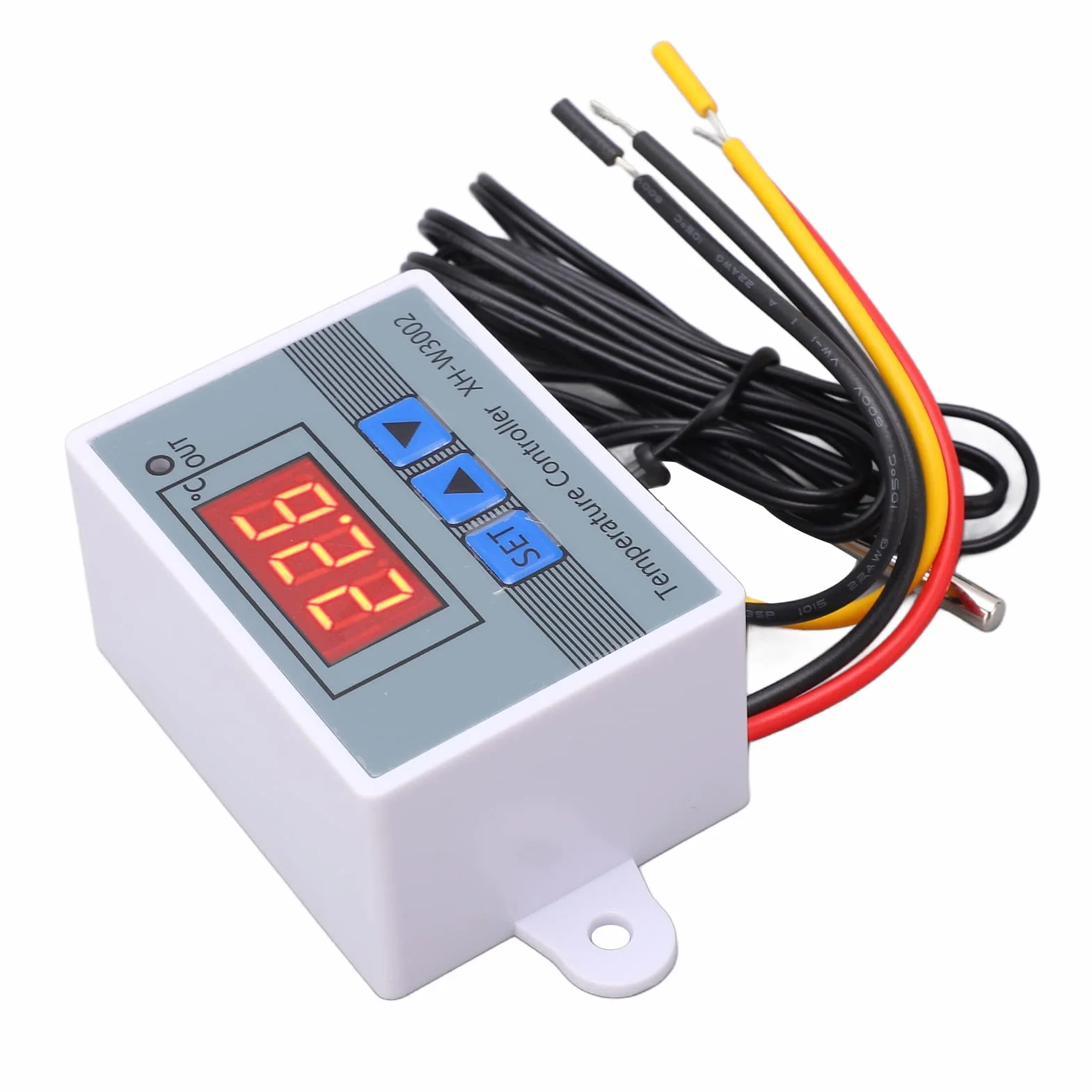Cyfrowy przełącznik termostatu, mikrokomputer, regulator temperatury, programowalny ogrzewanie, chłodzenie, elektroniczny termostat 10 A z wodoodporną sondą (110-220 V)