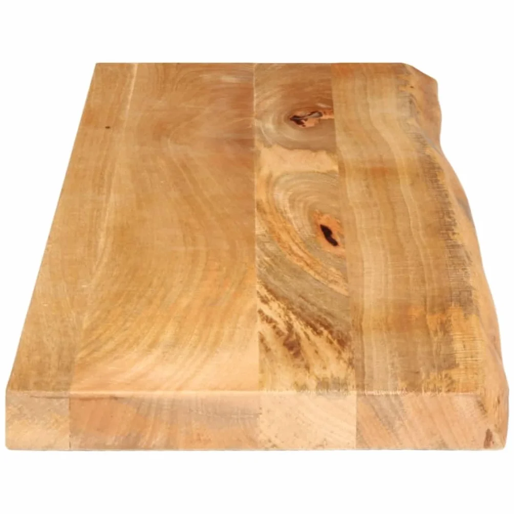 vidaXL Blat stołu z naturalną krawędzią, 100x40x3,8 cm, drewno mango, blat stołowy, drewniany blat stołu, blat na stół, blat na wymianę