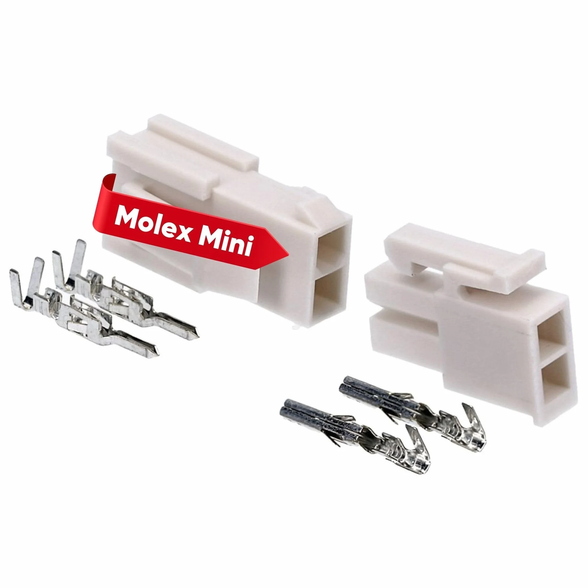 Kalitec Molex Mini-Fit Jr. Zestaw przyłączeniowy 2-pinowy do komponentów PC Kali-2402 I klasy przemysłowej od niemieckich sprzedawców detalicznych
