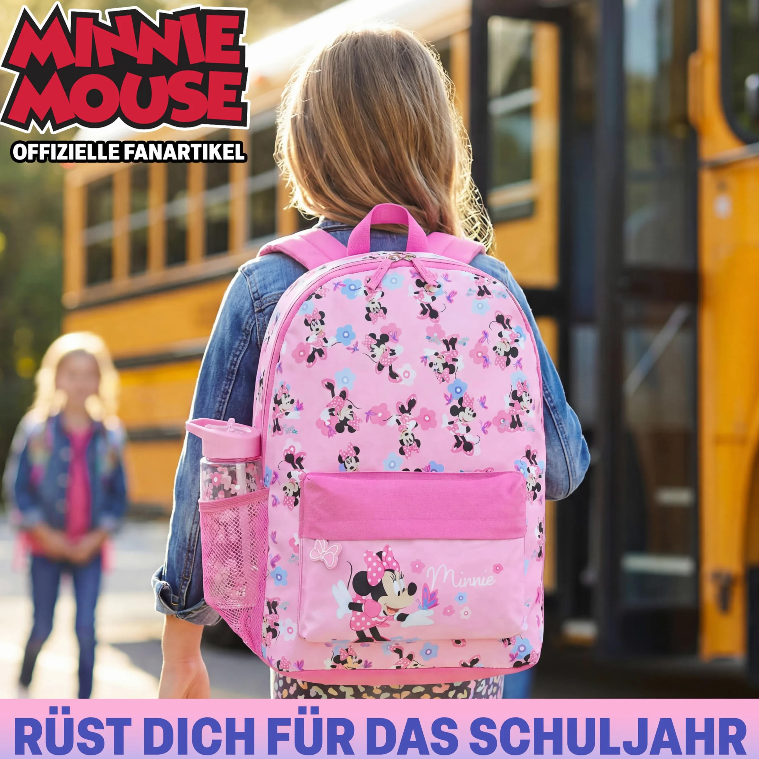 Get Trend Disney Kraina Lodu, Księżniczki, Myszka Minnie, Psi Patrol, zestaw plecaków dla dziewcząt, 2 szt., lekki plecak szkolny z butelką na wodę 500 ml, sportowa torba podróżna, duży plecak szkolny