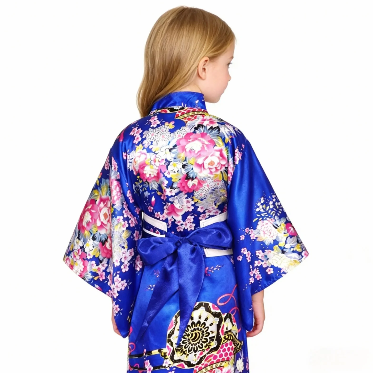 Japońskie kimono szlafrok Yukata gejsza sukienka zestaw dla dziewczynki cosplay lato