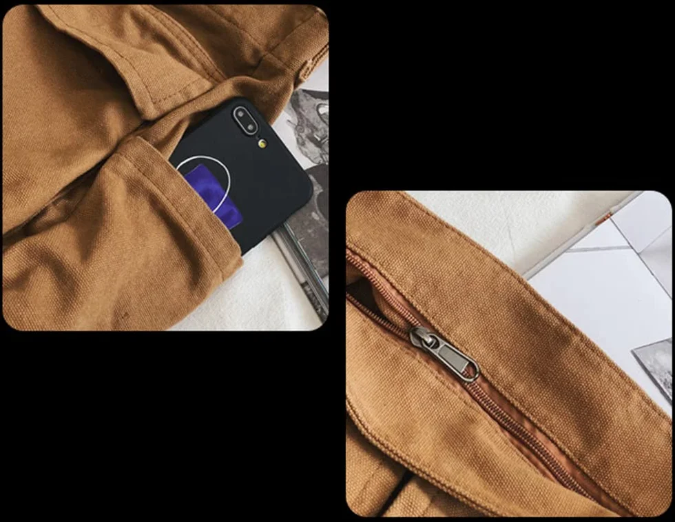 HUALEENA płócienna torba crossbody dla kobiet, duże torby kurierskie, podróżna torba na ramię, wiele kieszeni, ZIELONY, Large