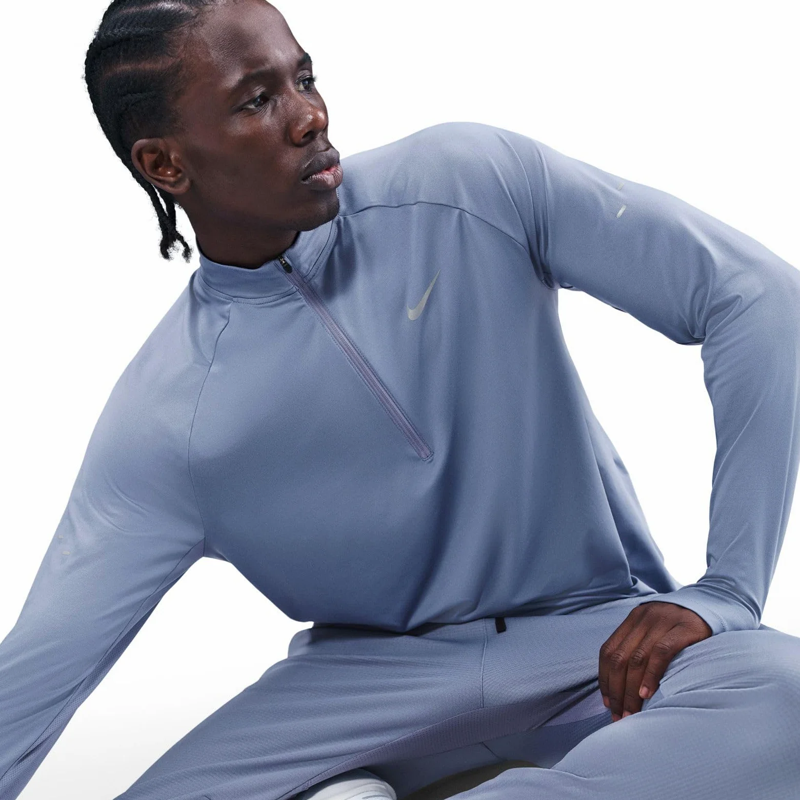NIKE Górna część środkowa biegowa Mężczyźni Nike Stride Dri-fit Midlayer-laufoberteil mit Halbreißverschluss für Herren