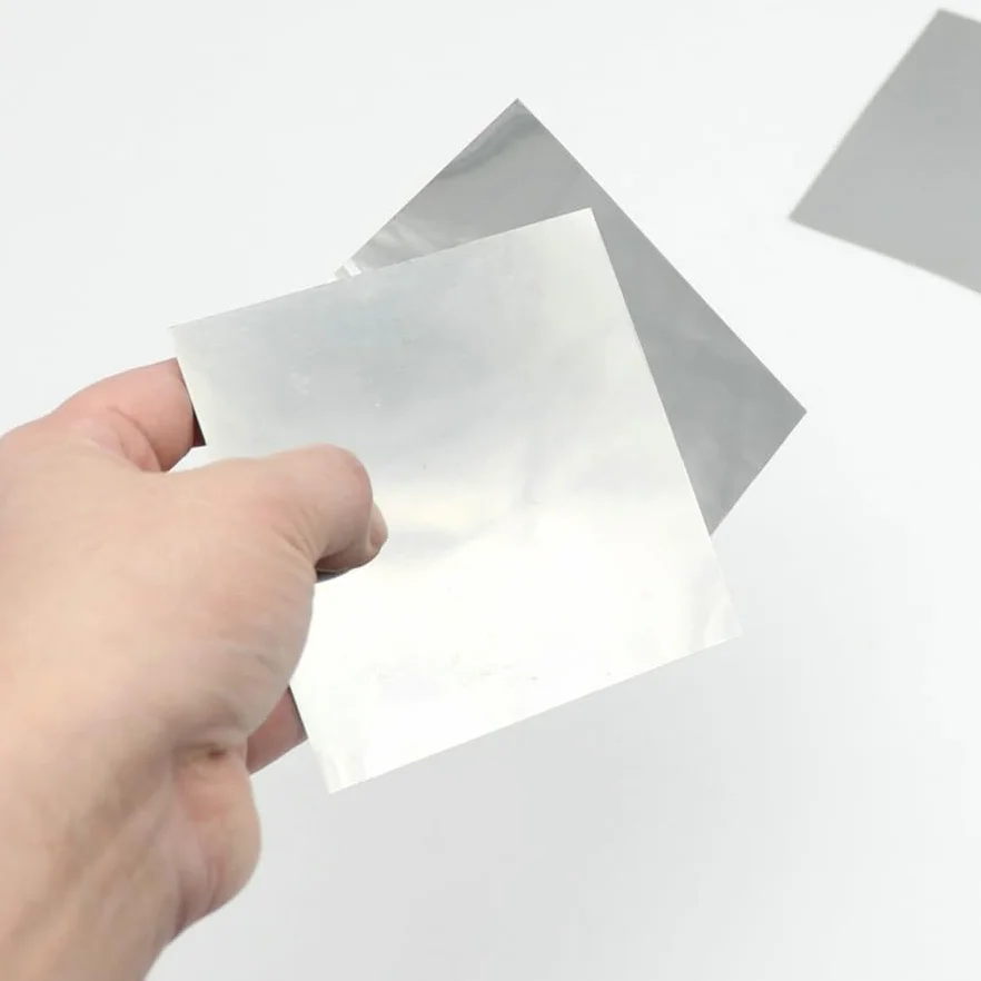 1 arkusz cyna Sn≥99,99%, blacha do eksperymentów naukowych, 100 x 100 mm, grubość 0,5 mm