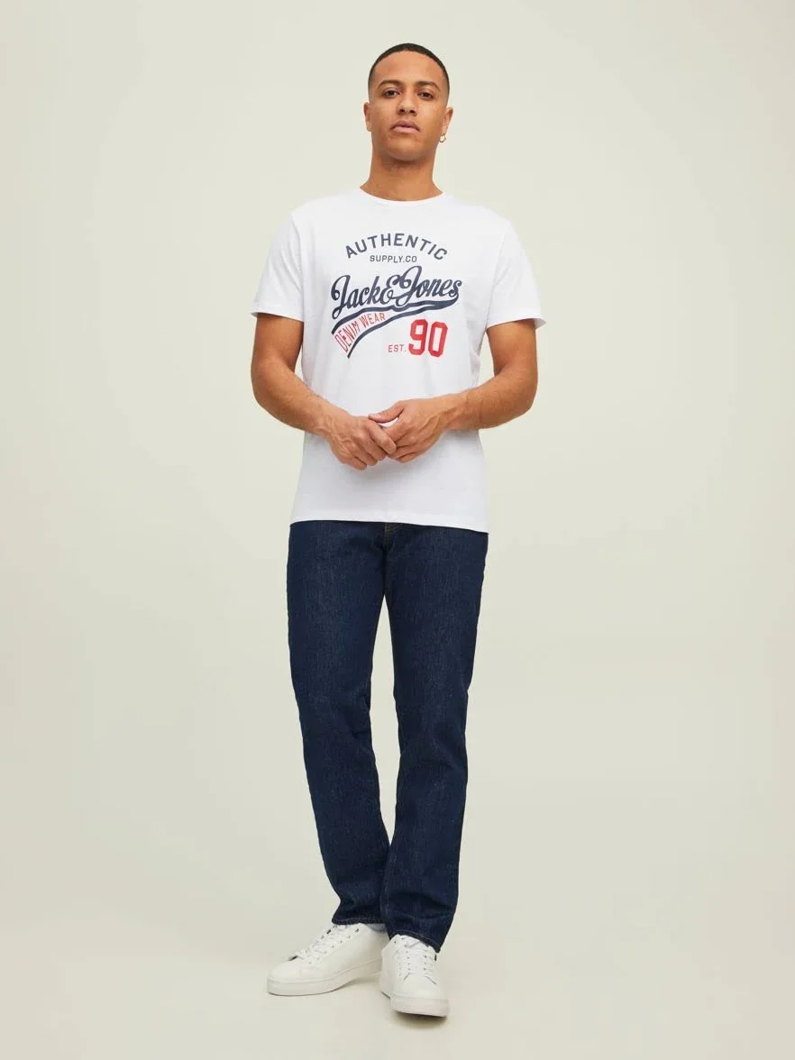 Jack & Jones Jjethan Tee Ss Crew Neck 3Pk Koszulka Czarny Biały Granatowy XL