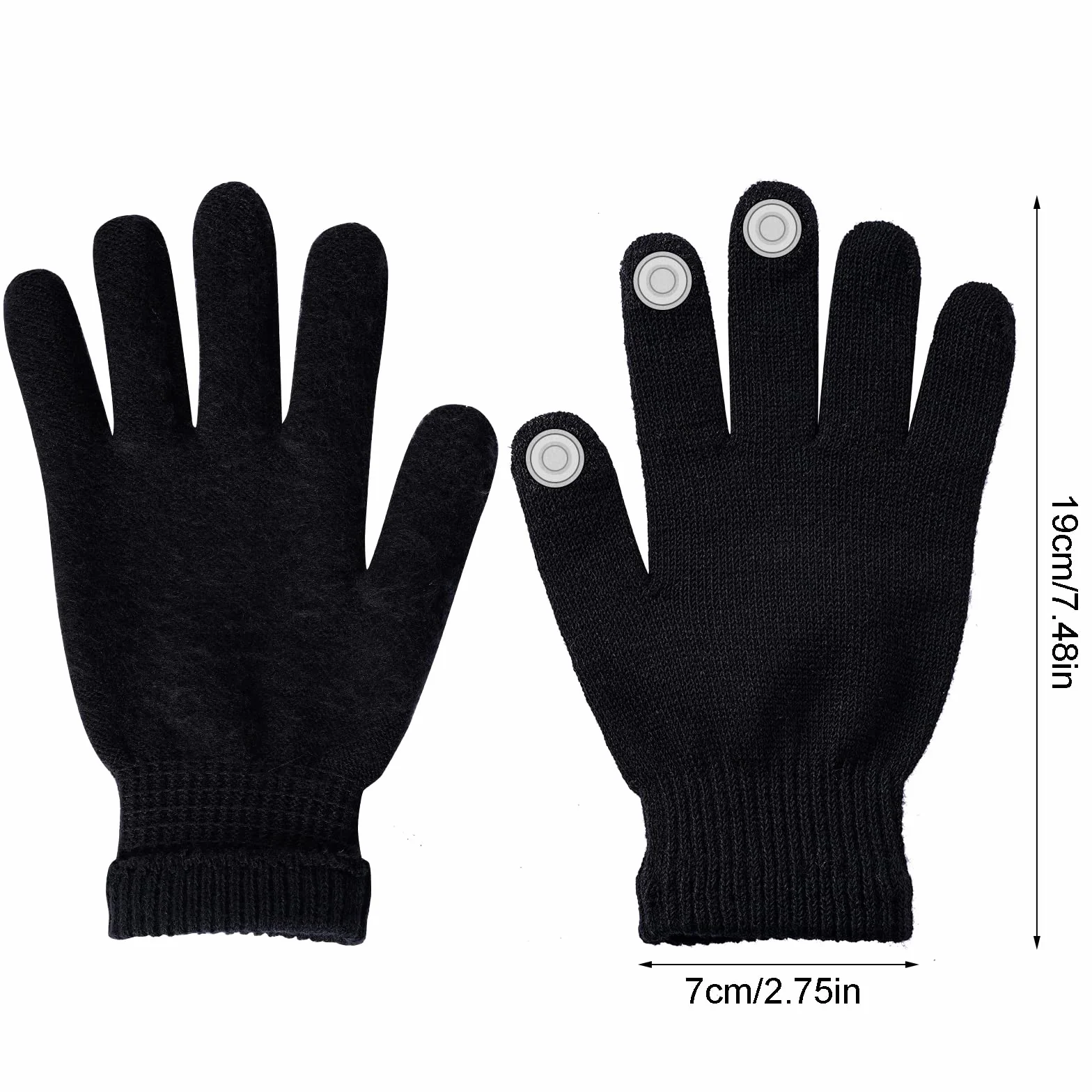 baotongle Zimowa czapka typu beanie, szalik, rękawiczki z funkcją obsługi ekranu dotykowe zestaw Zimowa czapka Męska szalik z ciepkim podszewkowym futrem dzianinowy dla mężczyzn i kobiet