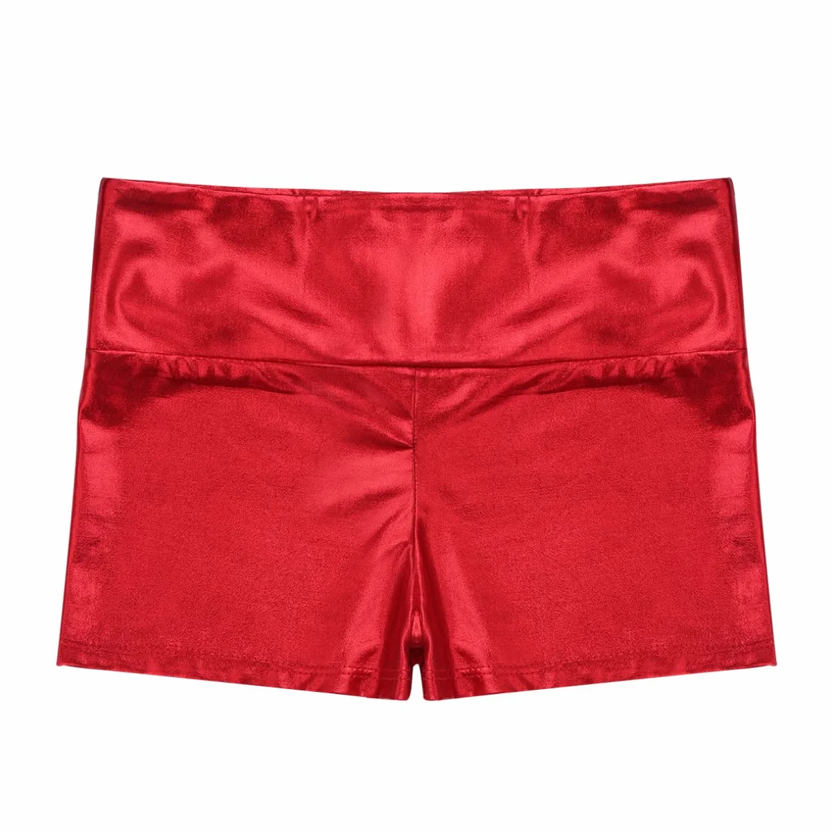 Agoky Dziewczęce metaliczne krótkie spodenki Stretch Slim Fit Hot Pants Gimnastyka Turn Sport bokserki