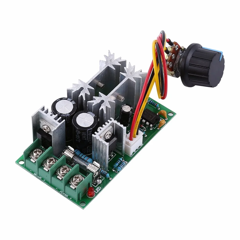 Sterownik prędkości silnika PWM DC 12 V 24 V 36 V 48 V 20A Moduł sterownika silnika prądu stałego Wysokowydajny regulator prądu