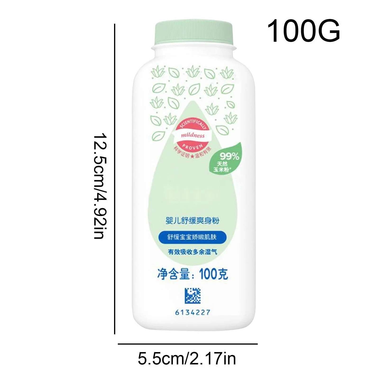 Maluch Powder, organiczny proszek do roślin, Cornstarch Baby Powder, pochłaniający wilgoć w proszku, chłodzący proszek dla niemowląt, proszek do golenia skóry, organiczny proszek dla dzieci, naturalny