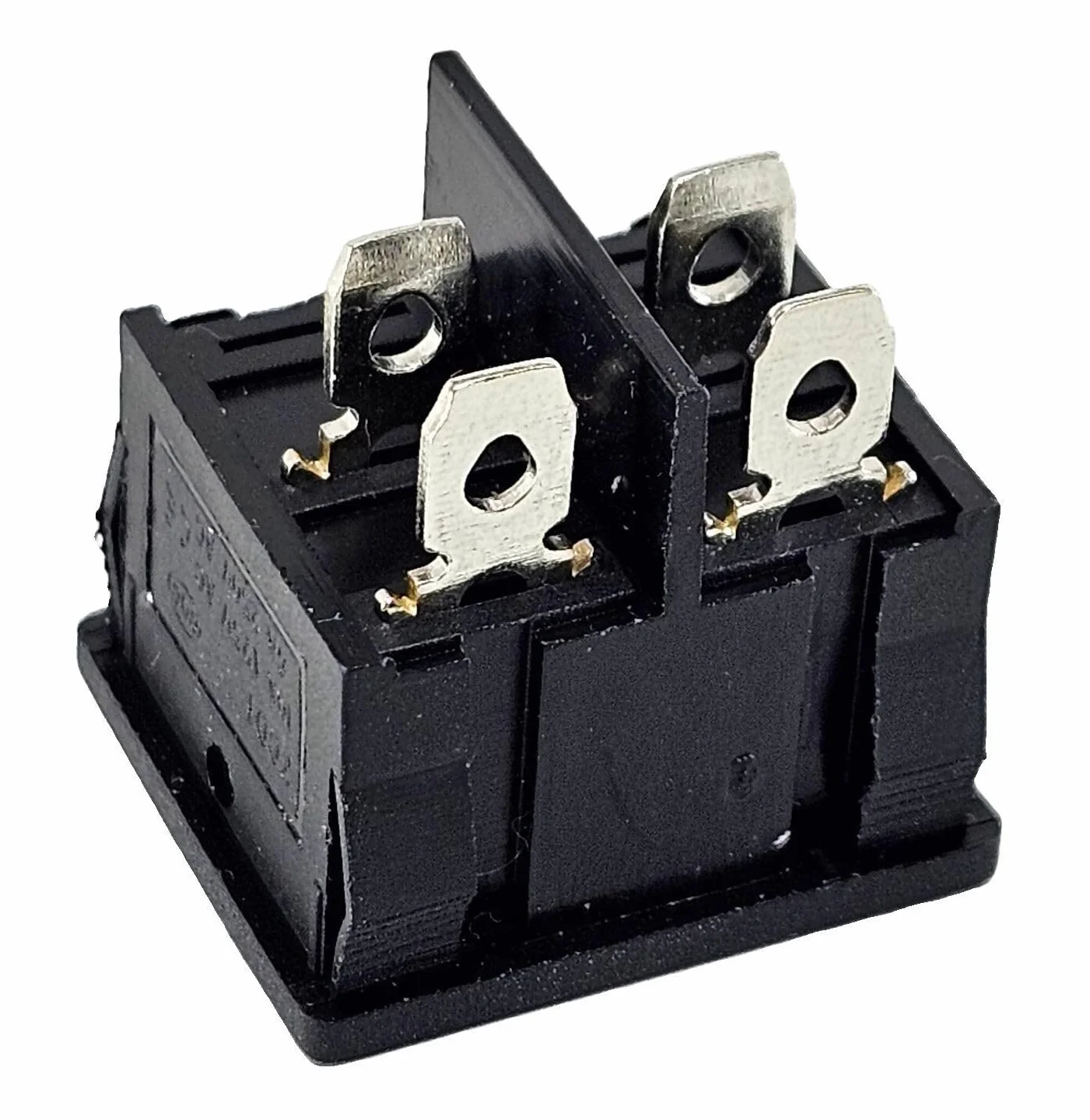 Przełącznik kołyskowy zielony przełącznik kołyskowy 4 pin 6A 250 VAC przełącznik urządzenia, wymiary ramy ok. 21 x 24 mm, podświetlany