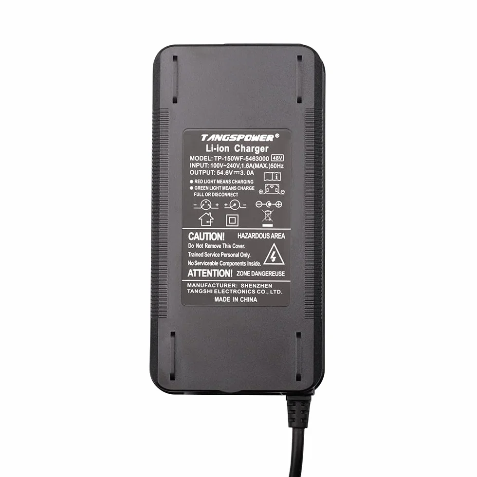 54,6 V 3 A ładowarka do akumulatorów litowo-jonowych 13S 48 V rower elektryczny akumulator litowy ładowarka