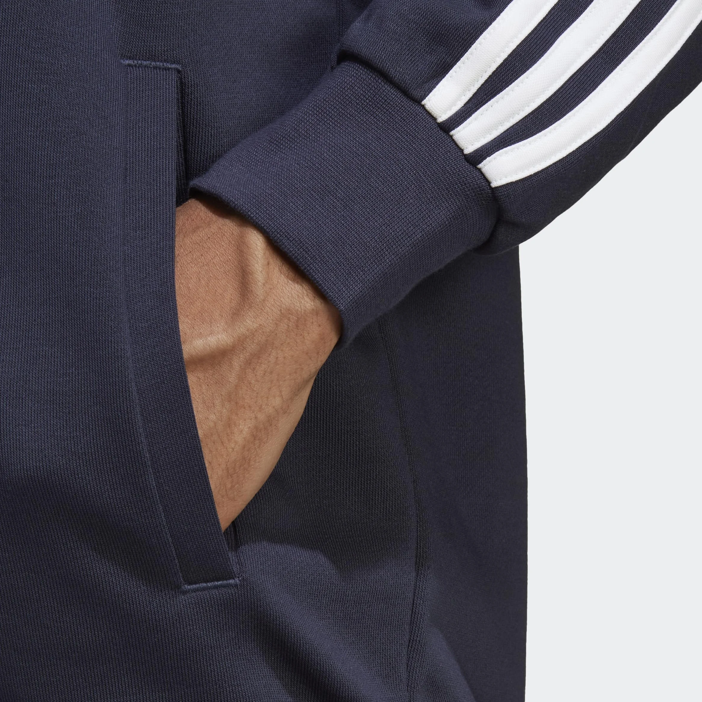 adidas Mężczyźni Basic 3-Stripes French Terry Track Suit, Legend Ink, M