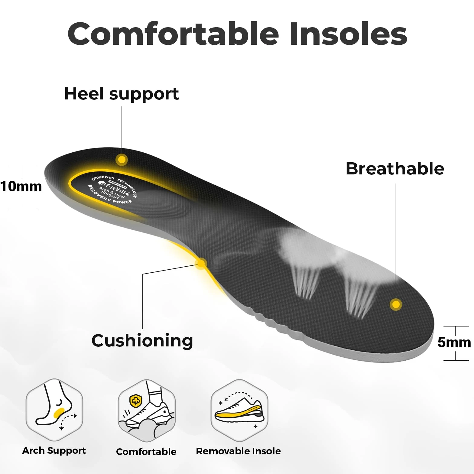 Buty do biegania FitVille Męskie bardzo szerokie buty do biegania w terenie Szerokie lekkie buty sportowe Buty outdoorowe Wygodne buty fitness Buty trekkingowe