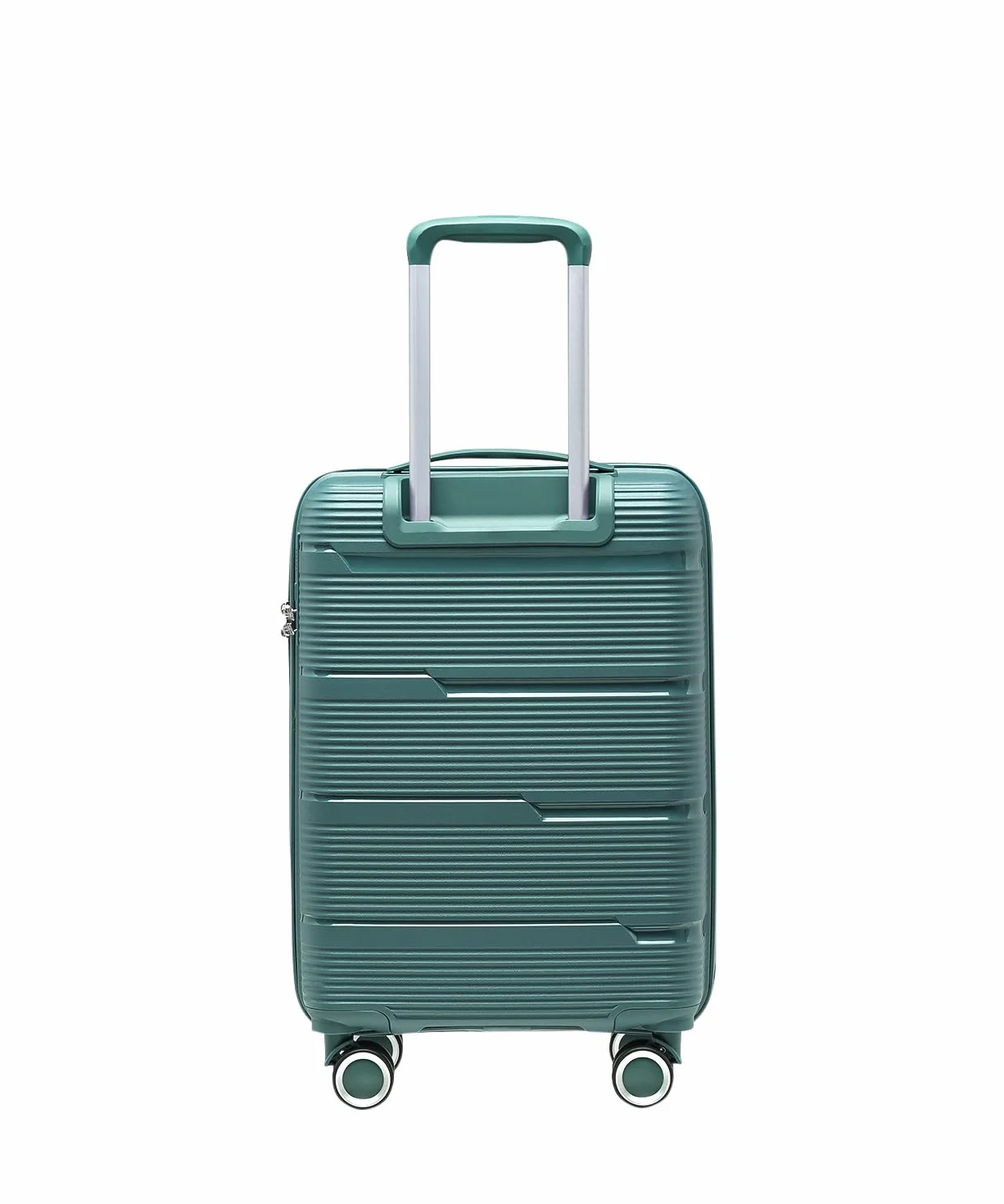PUCCINI Walizka Kabinowa, Twarda, Zielona, Polipropylen, 36L, 4 Kółka Obrotowe 360°, 56x36x22 cm, 2.6 kg