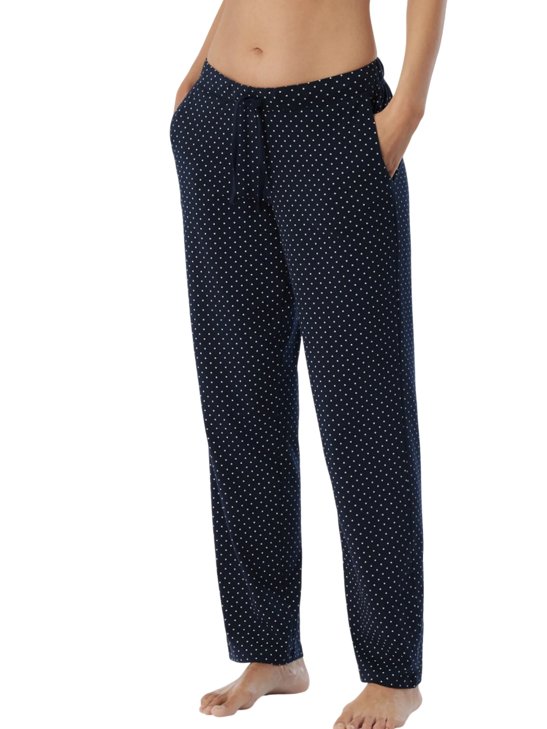 Schiesser Damen Schlafhose lang Baumwolle gemustert Mix + Relax