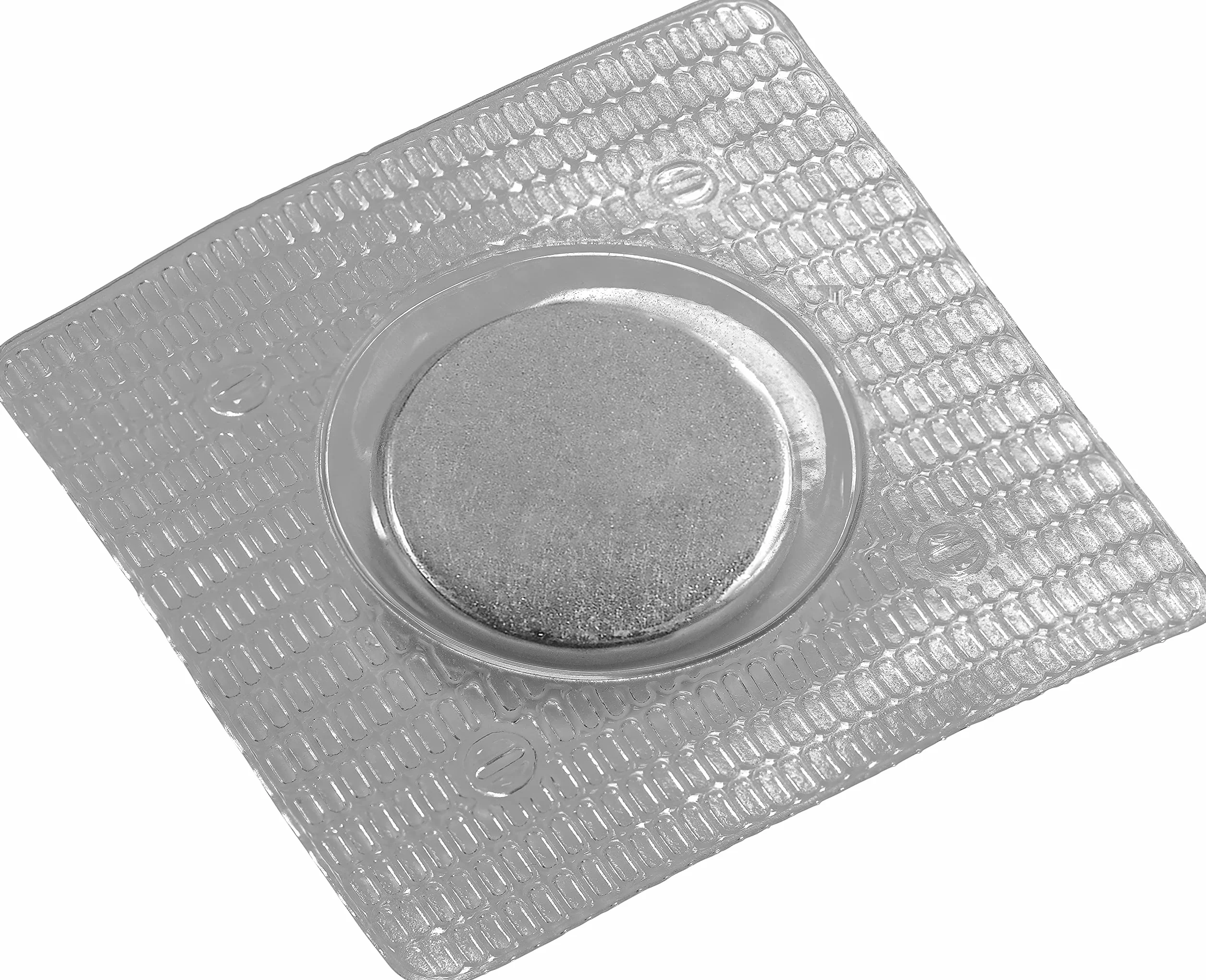 Connex Magnes neodymowy do krążków Ø 18 mm - 8 sztuk w praktycznym zestawie do naszywania - bardzo duża siła przyczepności 1,9 kg - do domu i warsztatu/Powermagnet/mini magnes / DY7100036, srebrny