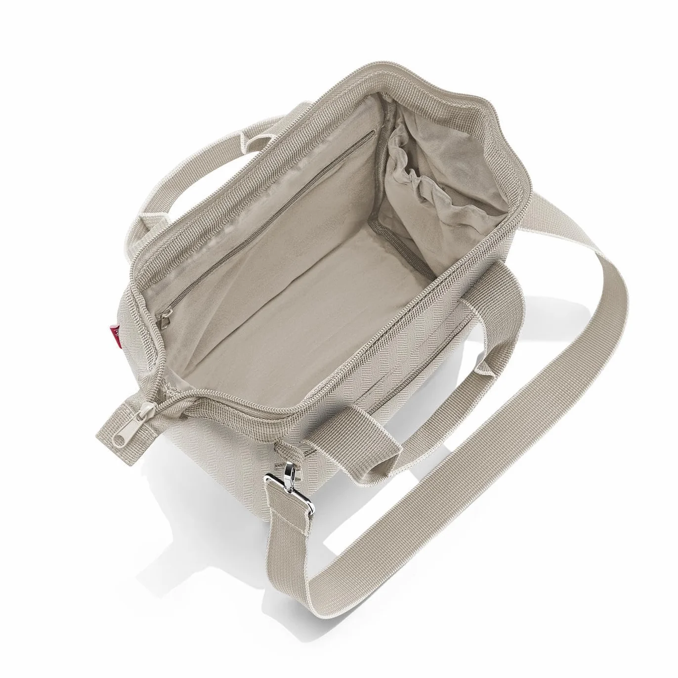 reisenthel Uniwersalna torba Crossbody z odpinanym i regulowanym paskiem na ramię – wykonana z wodoodpornego materiału, Jodełka piaskowa, Rozmiar uniwersalny, Nowoczesny