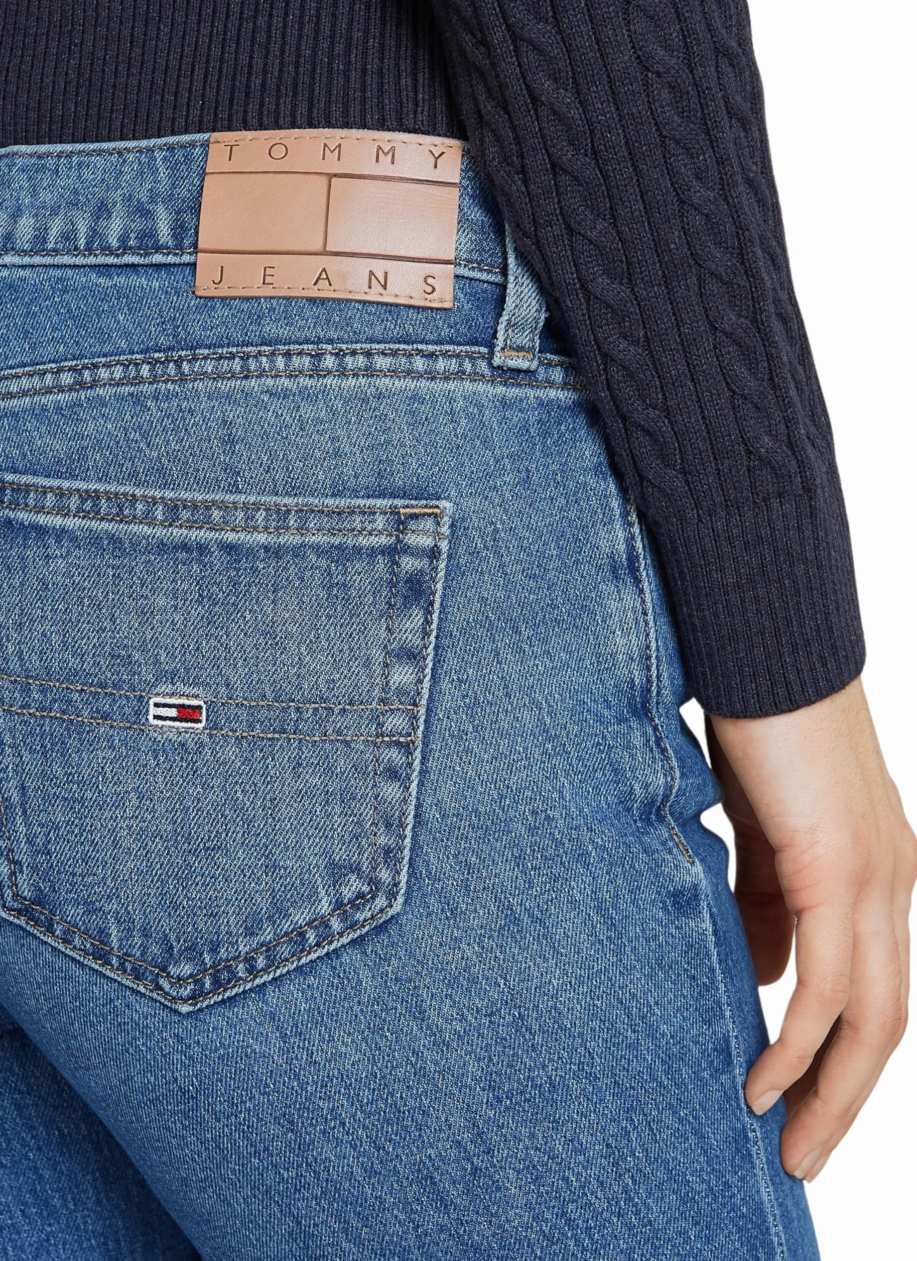 Tommy Hilfiger Damskie buty typu bootcut, Dżinsowa średnia, 24W / 28L