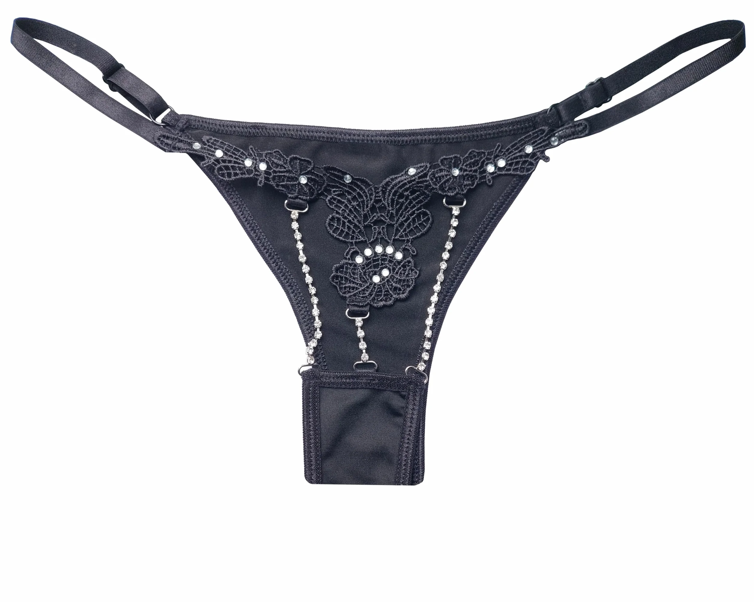 606 Damskie Mini Stringi Koronka Biżuteria