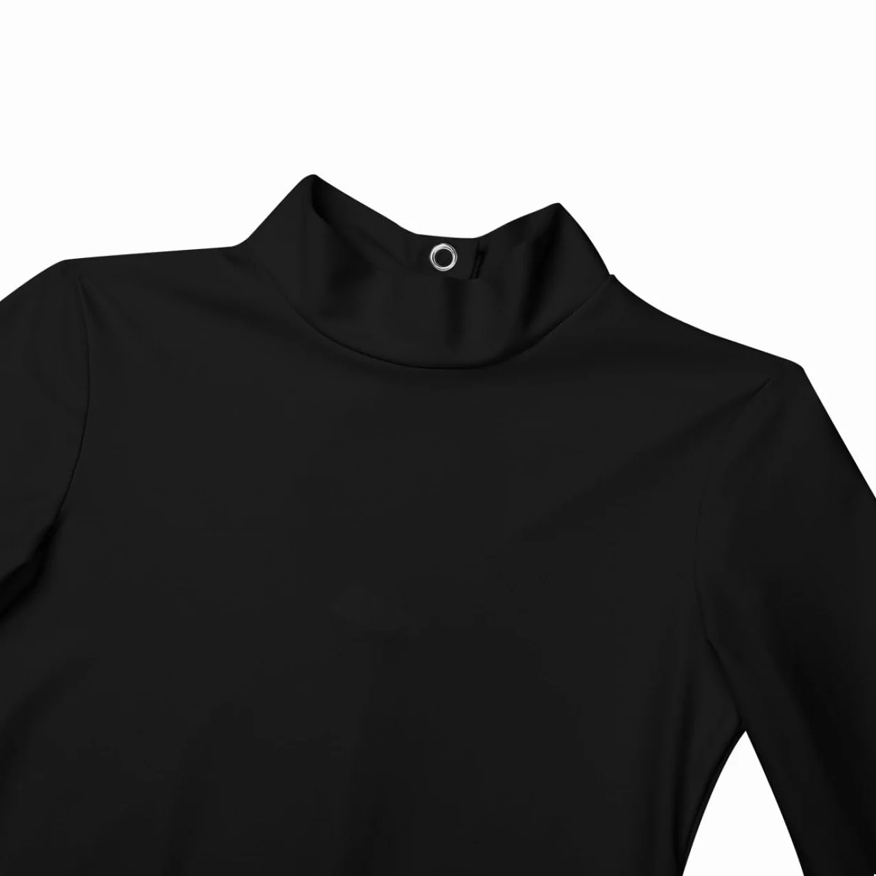 Dziewczęcy strój baletowy z długim rękawem, stójka, trykot, gimnastyka, leotard, trykot, joga, siłownia, fitness, body sportowe