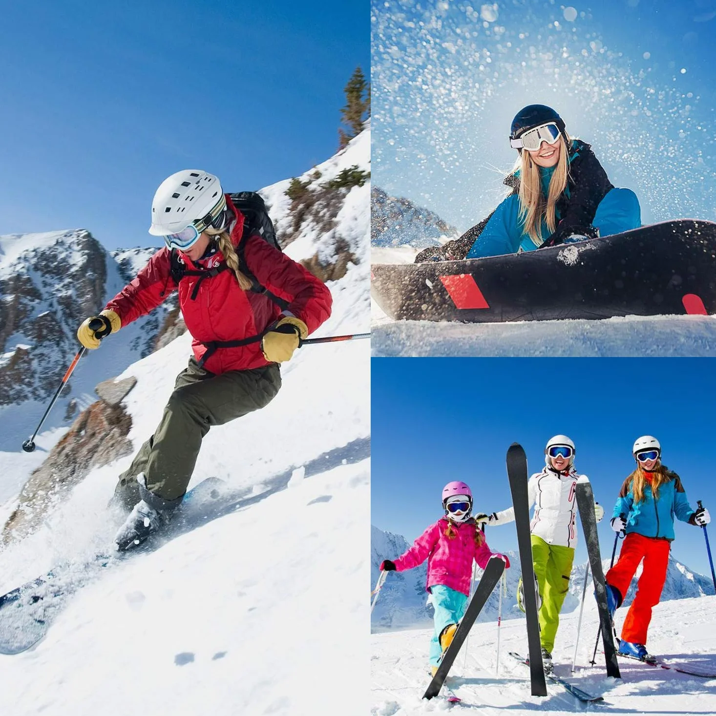 CS CELERSPORT 2/3-pak damskich skarpet narciarskich do jazdy na nartach, snowboardzie, ciepłe zimowe skarpety termiczne