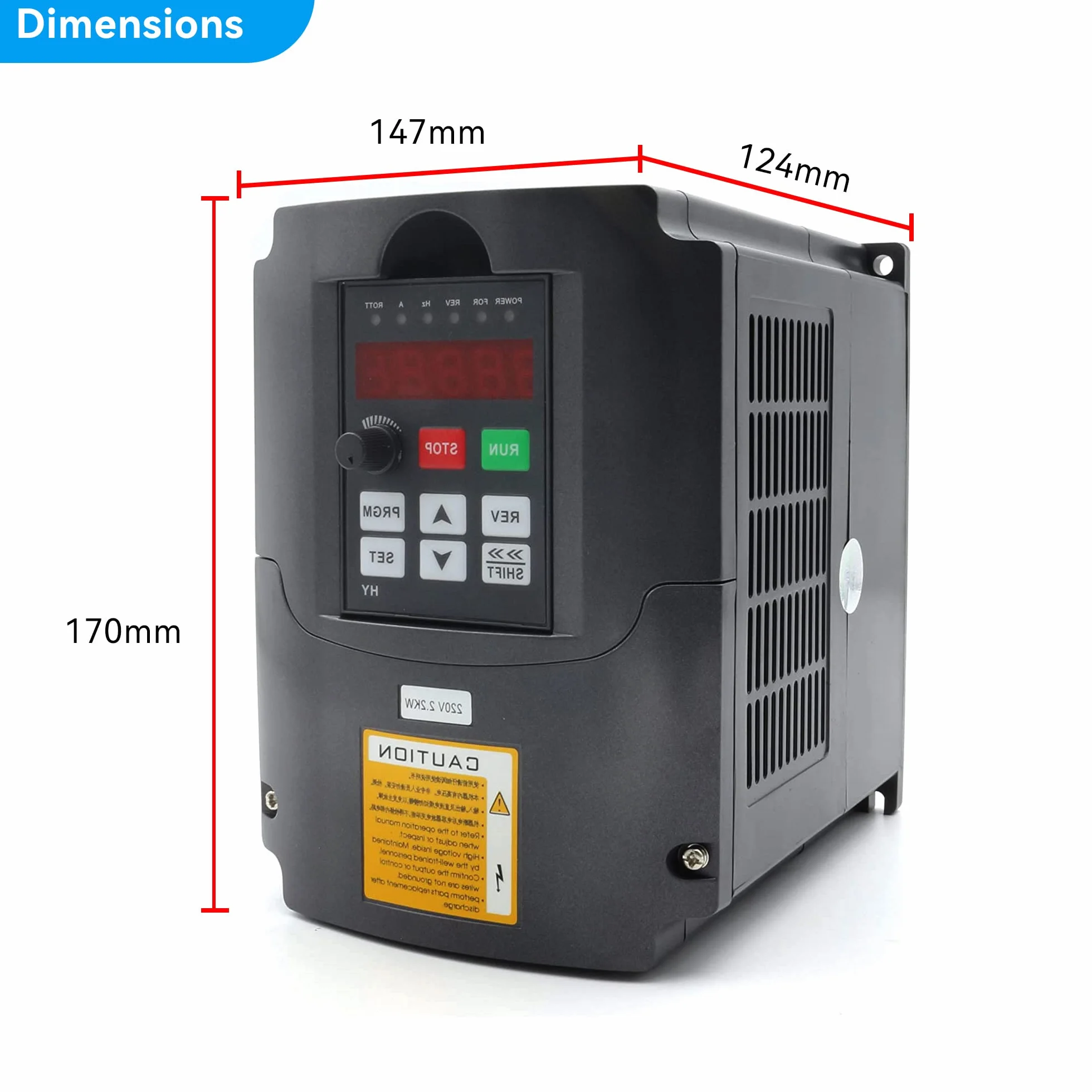 RATTMMOTOR 2,2 KW 220 V zmienny napęd częstotliwości VFD falownik 3-fazowy przetwornik częstotliwości 2200 W CNC z kablem przedłużającym 2 m regulowany do silnika wrzeciona kontrola prędkości