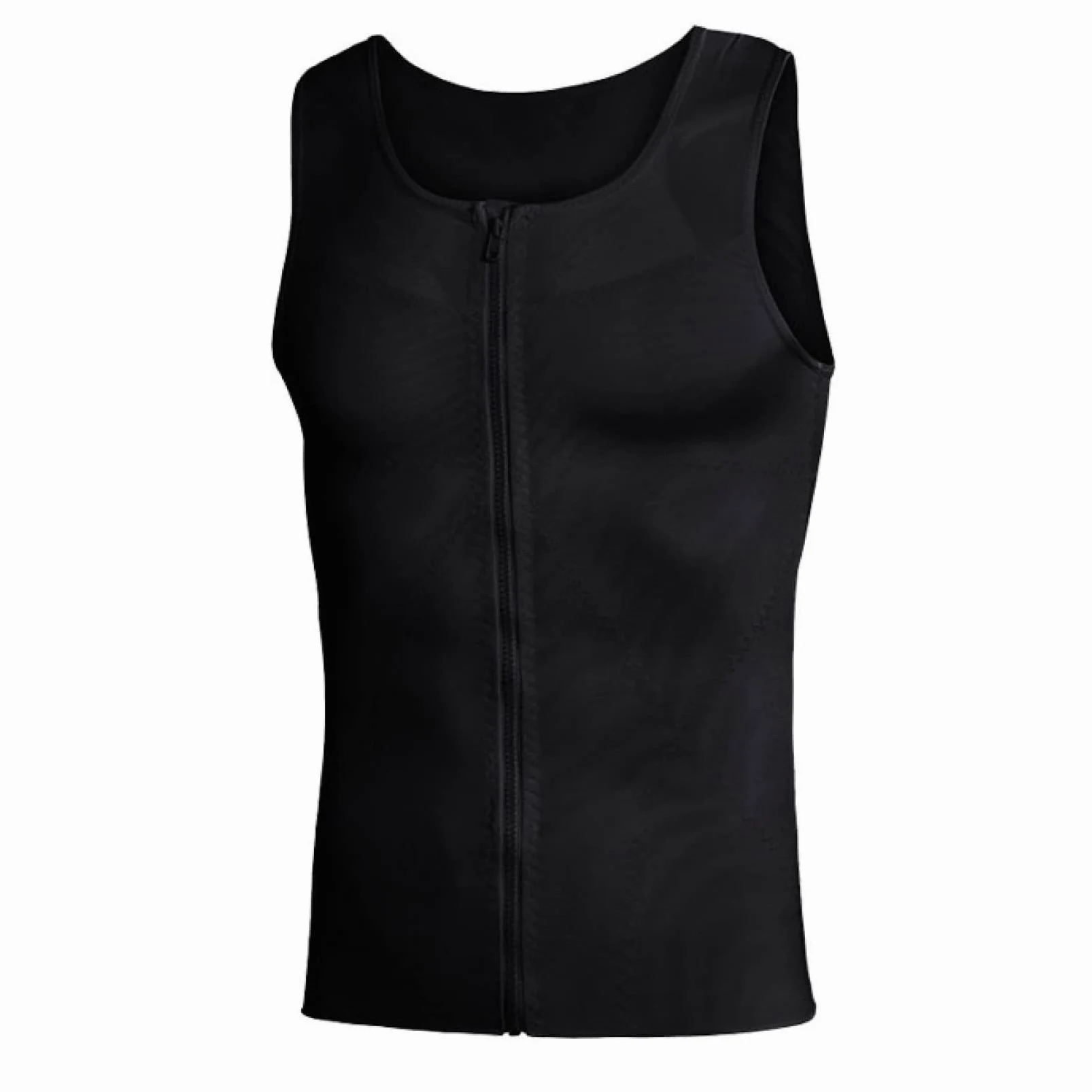 męskie koszulki kompresyjne bez rękawów, wyszczuplające brzuch wyszczuplająca bielizna modelująca tank top bielizna z okrągłym dekoltem