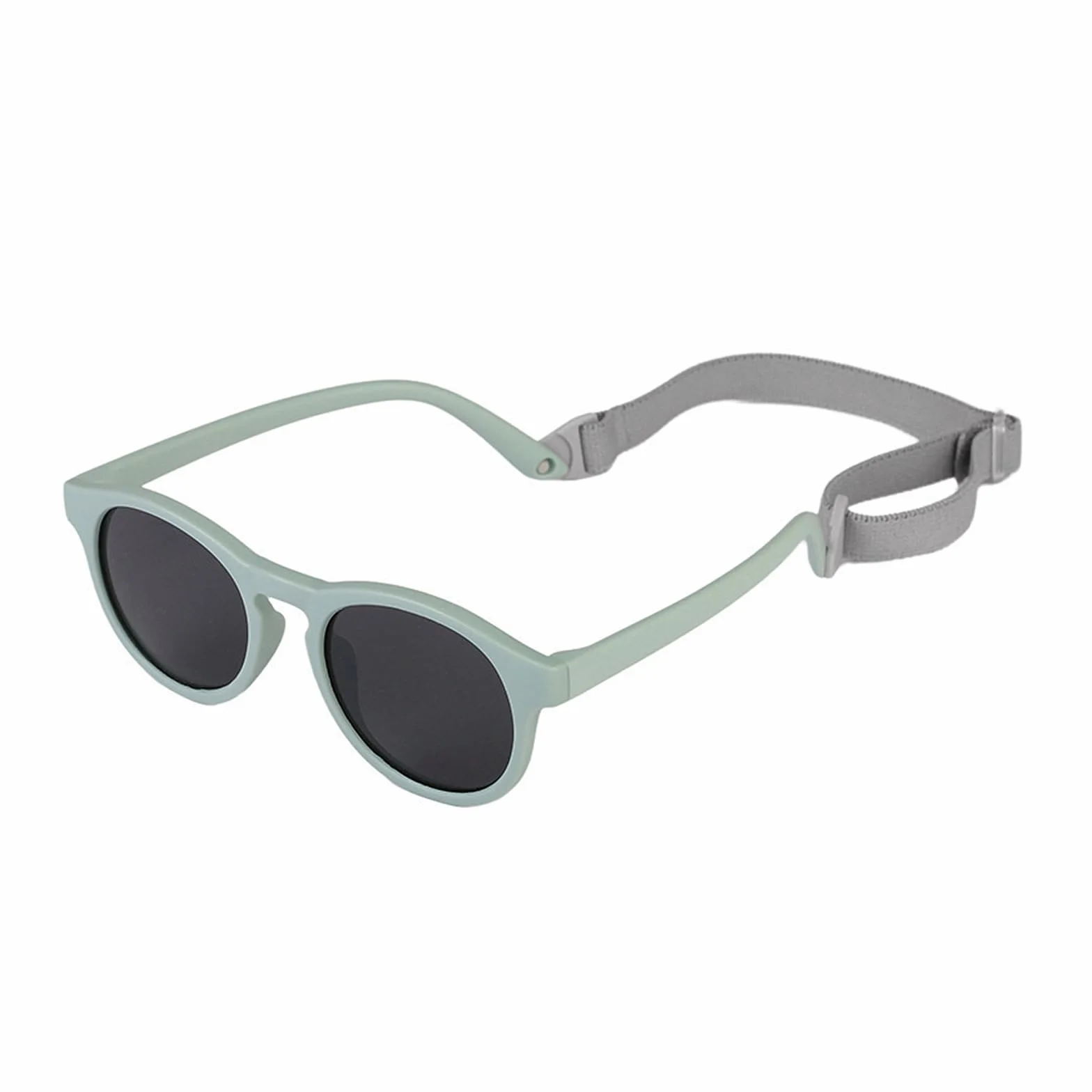 Okulary przeciwsłoneczne dla niemowląt, ochrona UV400, miękkie silikonowe oprawki, elastyczne okulary przeciwsłoneczne dla niemowląt, z regulowanym miękkim paskiem, dla dzieci w wieku 0-48 miesięcy