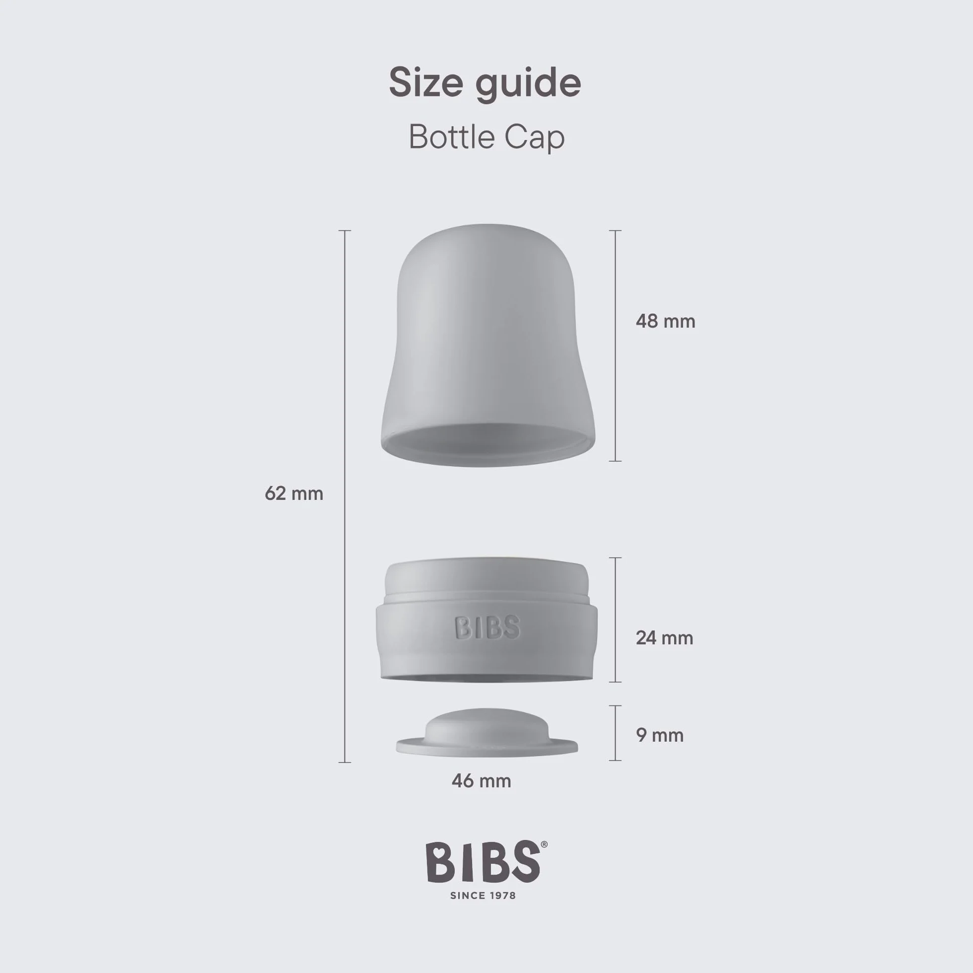 BIBS Zestaw pokrywek do butelek – nie zawiera BPA, nadaje się do mycia w zmywarce, w zestawie pokrywka. Zamknięcie na mleko i zakrętkę – kompatybilne z butelkami BIBS (sprzedawane oddzielnie) – Mauve