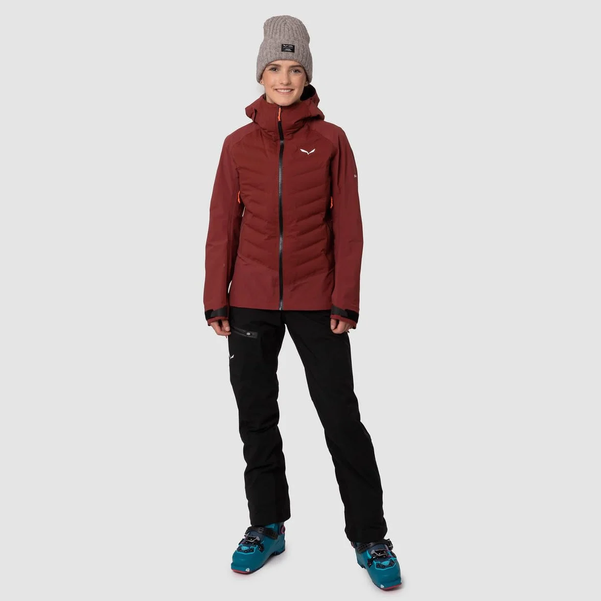 Salewa Sella Ptx 3L/Rds Dwn W Hyb Jkt, Syrah, XS