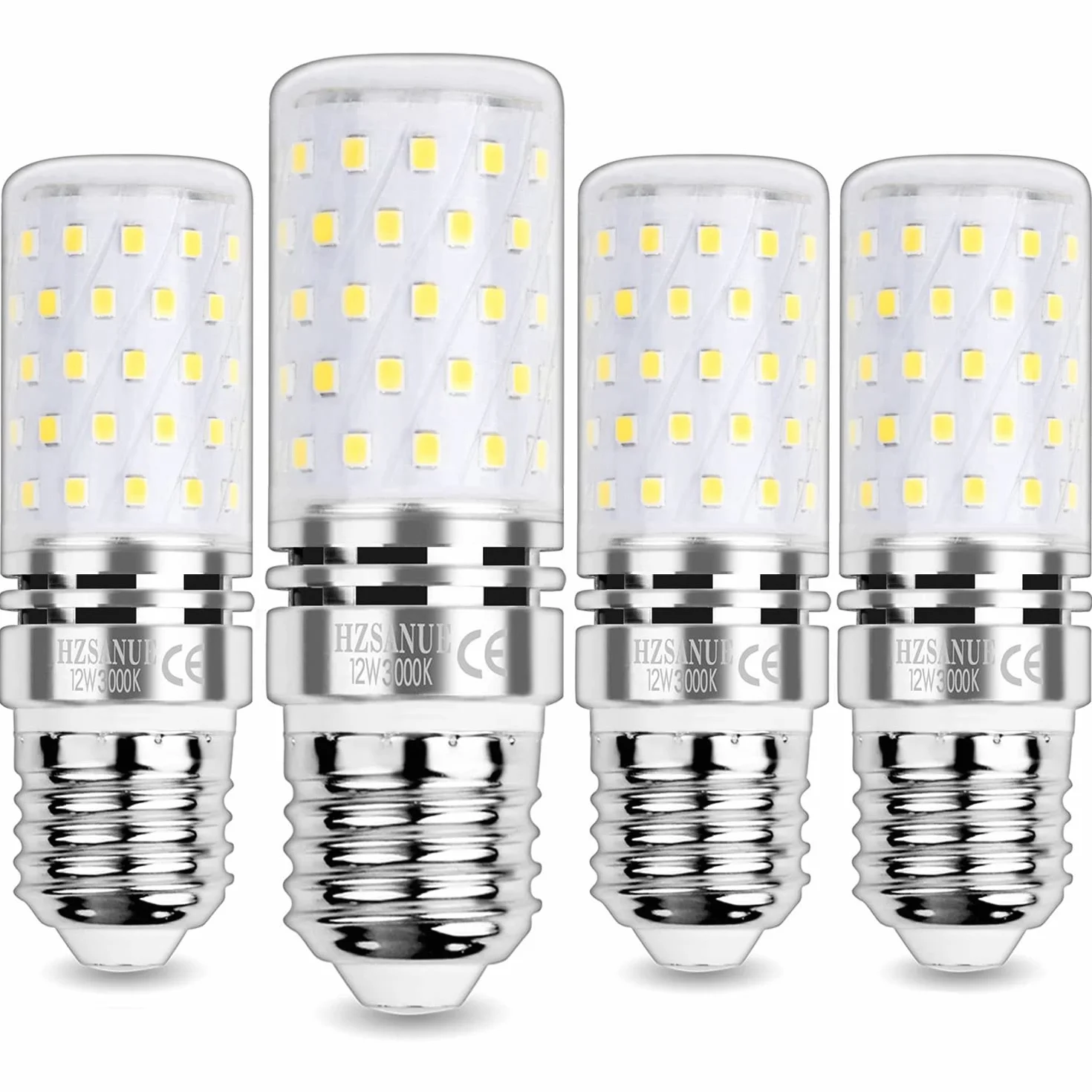 Żarówki LED E27 Kukurydziane 12W 3000K Ciepła Biel 1350 lm 4 szt