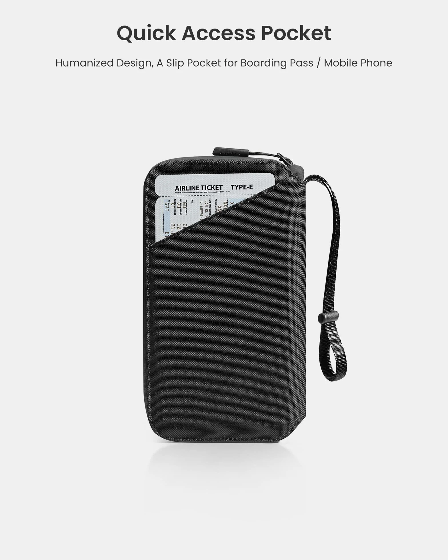 tomtoc etui na paszport na 4 paszporty, pokrowiec na paszport organizer etui na paszport z uchwytem na kartę SIM i wysuwanym bolcem, ochrona RFID, przegroda na kartę