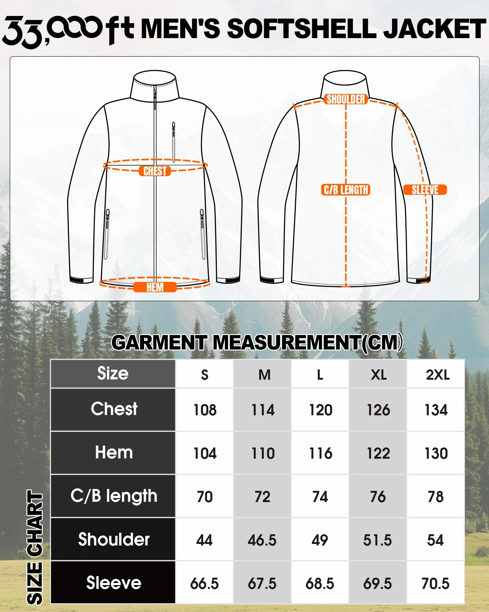 Outdoor Ventures Kurtka softshellowa męska wodoszczelna oddychająca turystyczna wiatrówka lekka sportowa