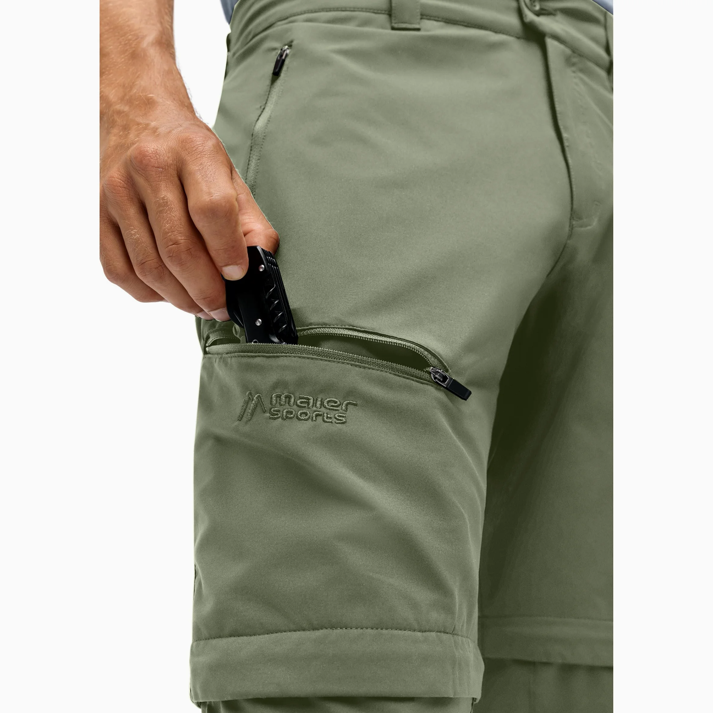 Maier Sports Tajo Zip Loop, męskie spodnie trekkingowe, wodoodporne spodnie outdoorowe do trekkingu i wędrówek, praktyczna funkcja Zipp-Off, nie zawiera PFC, mSTRETCH pro 2 i Dryprotec