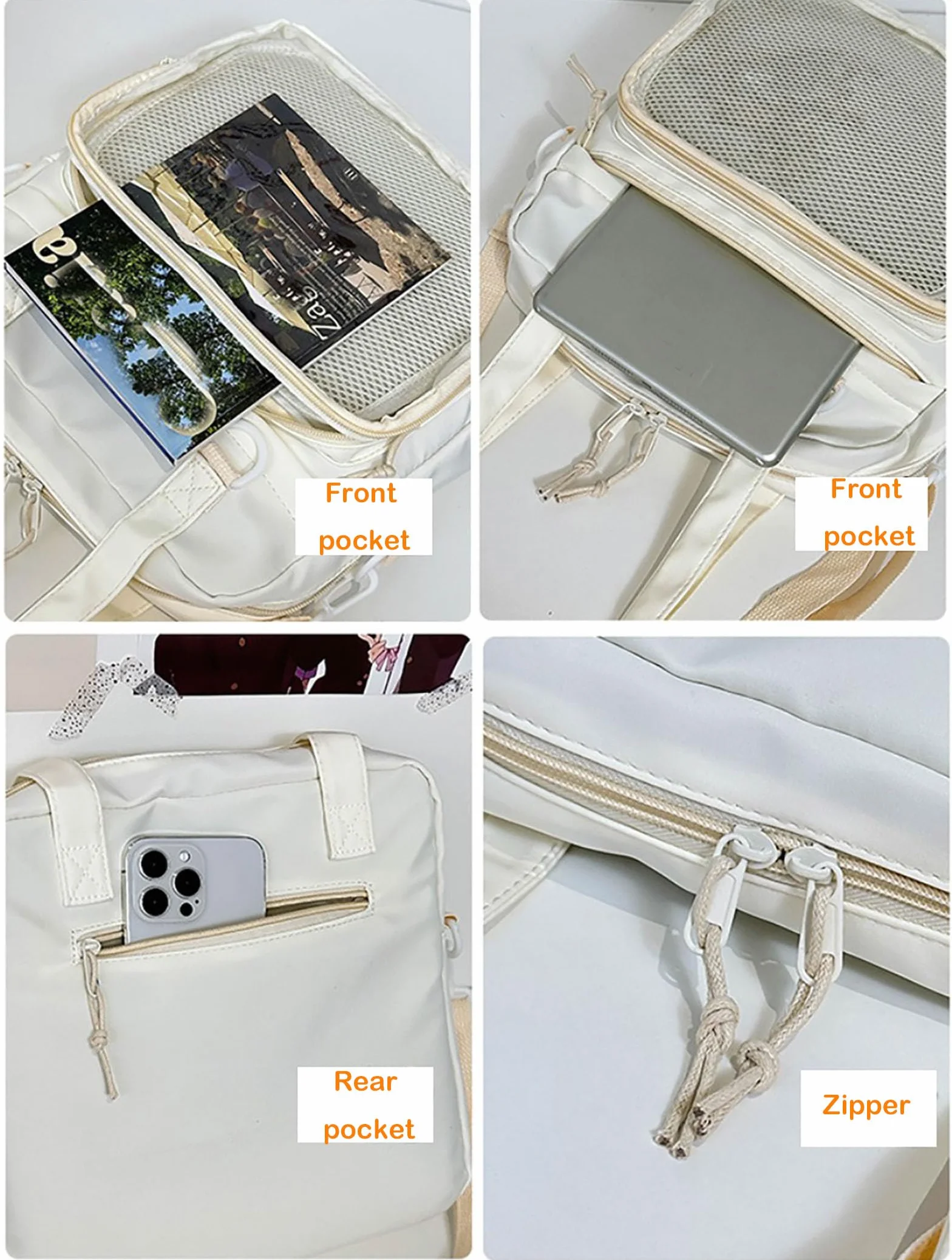 Kawaii torby crossbody dla kobiet Ita torby kurierskie urocza przezroczysta torba ITA japońskie torby na ramię w stylu anime idealne dla studentów i codziennego użytku, przezroczysta torba na ramię