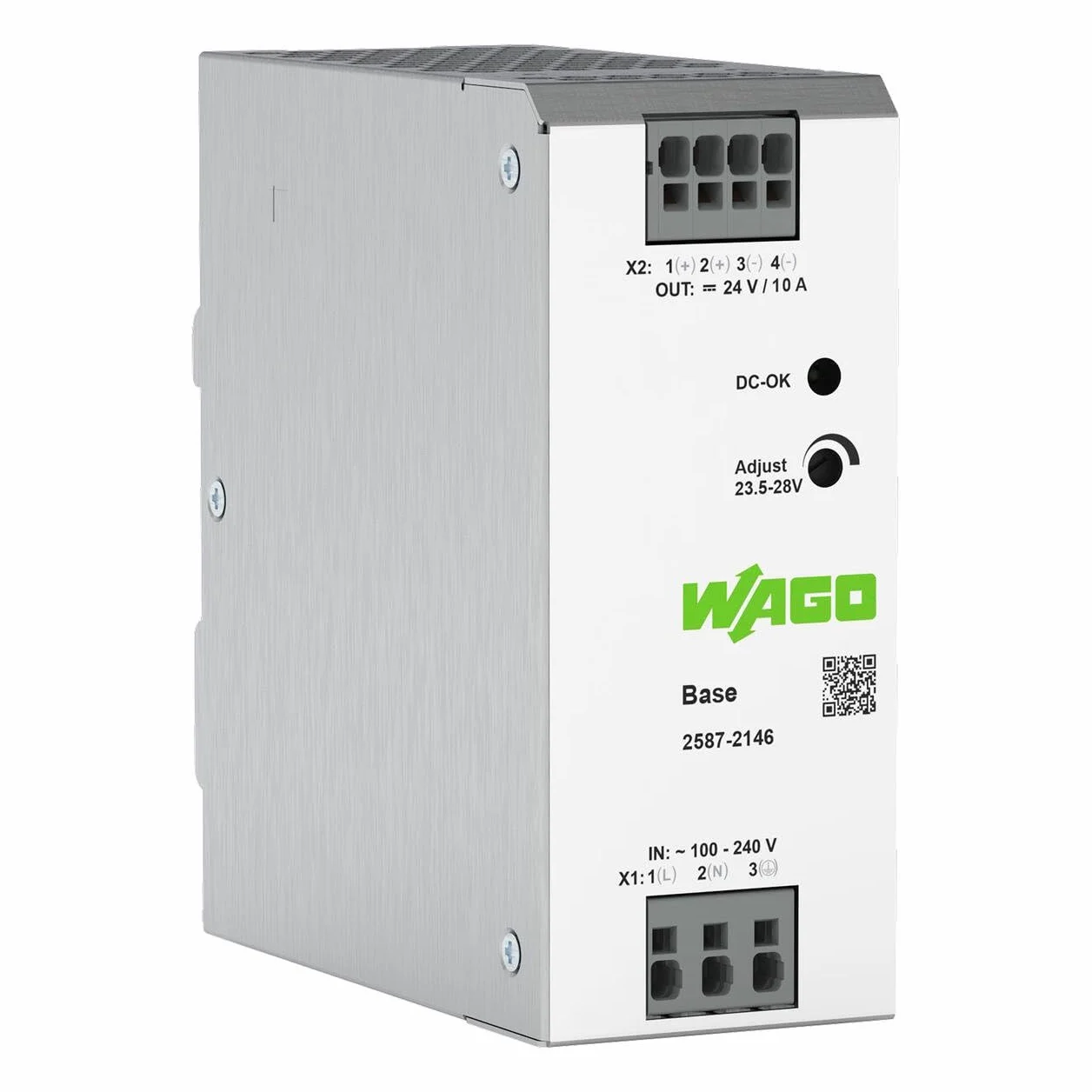 WAGO 2587-2146 zasilacz impulsowy; 1-fazowy; wyjście 24 VDC; 10 A; DC-OK LED