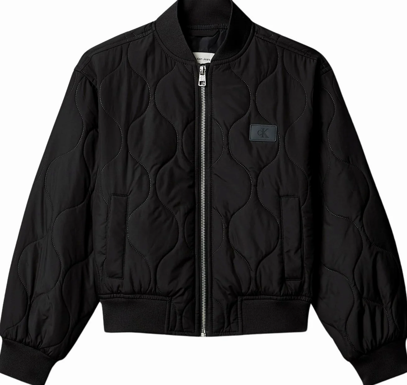 Calvin Klein Kurtka bomberka Chłopcy Quilted Bomber Jacket Ib0ib02627