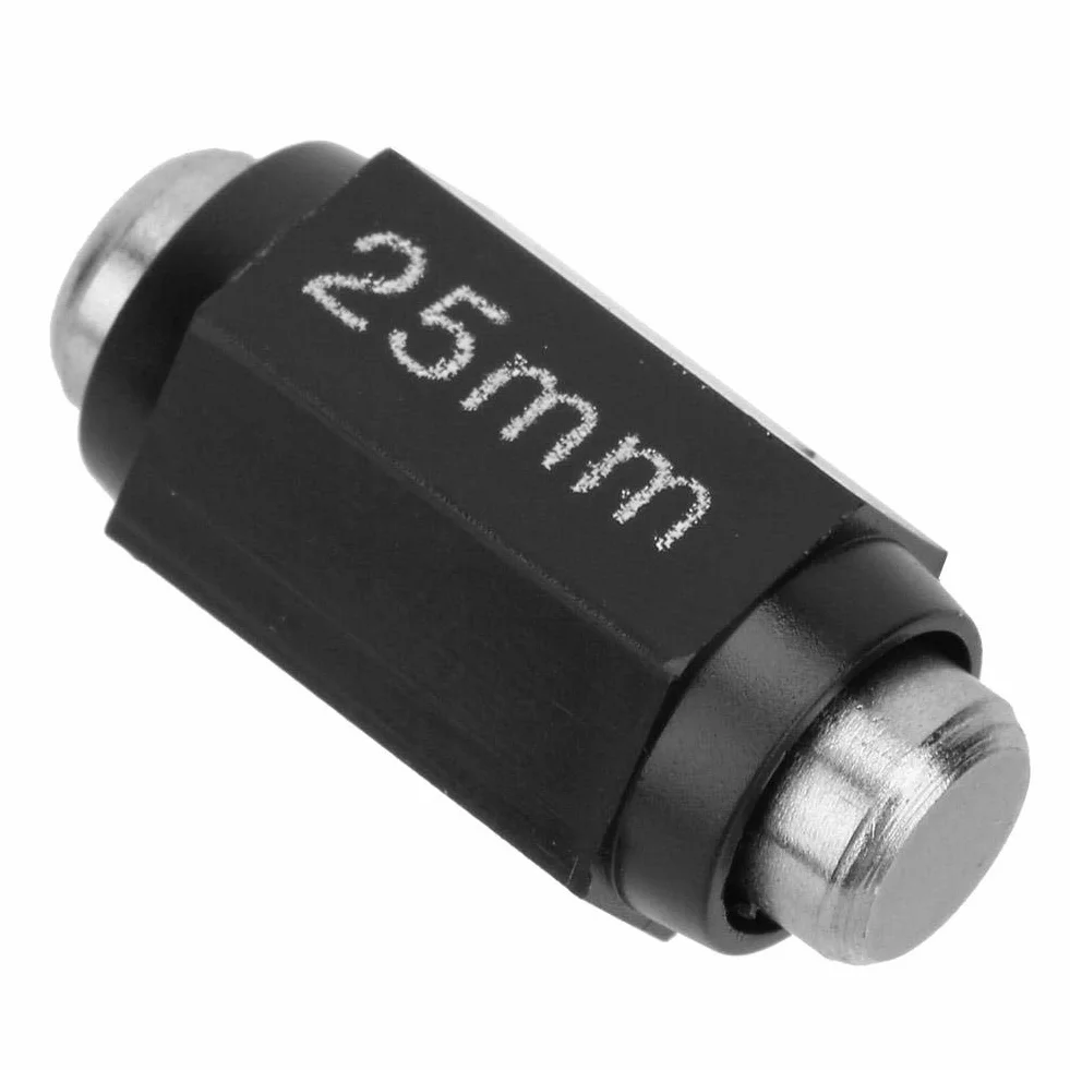 Zewnętrzny blok kalibracyjny mikrometru, pręt ze stali nierdzewnej 25 mm, 50 mm, 75 mm, 100 mm do kalibracji mikrometrów. (25 mm)