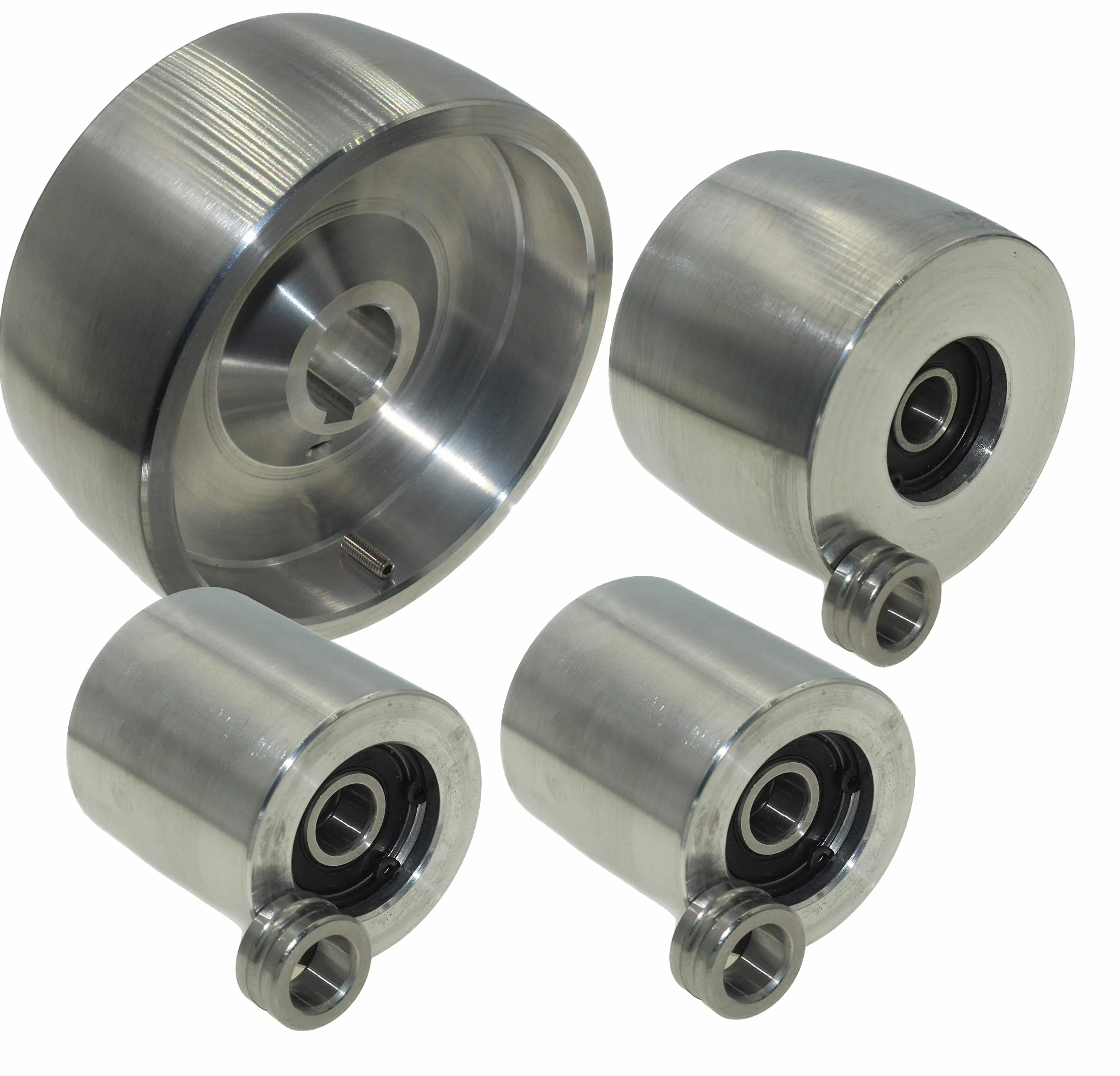(AL5-24) CNC frezowana szlifierka pasowa zestaw do szlifierek nożowych 130 mm napęd 24 mm trzpień 75 mm tor 50 mm Idler