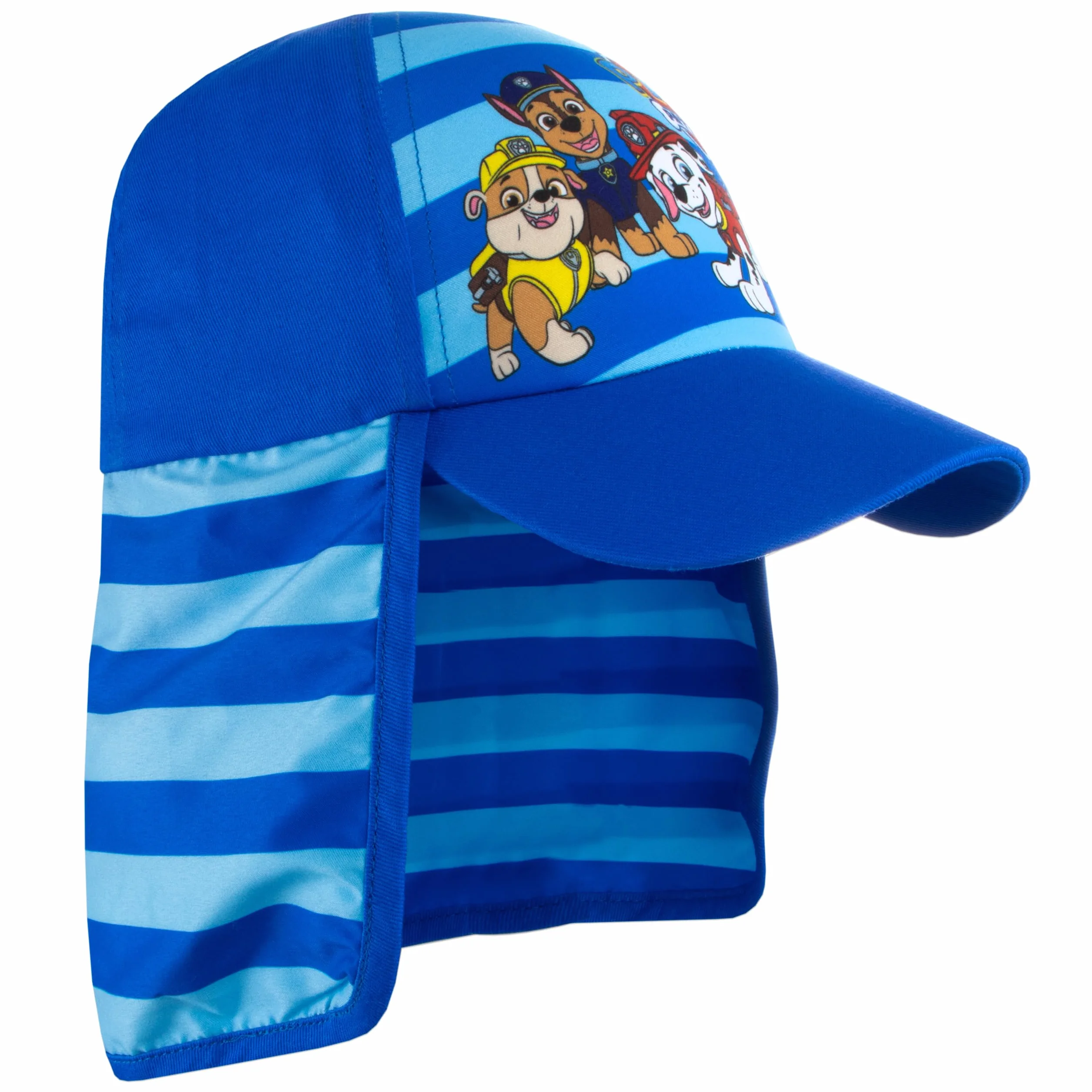 Kapelusz przeciwsłoneczny PAW Patrol | Czapka basenowa i plażowa z daszkiem Chase'a i Marshalla | Letnie Czapki Dla Dzieci | Niebieski
