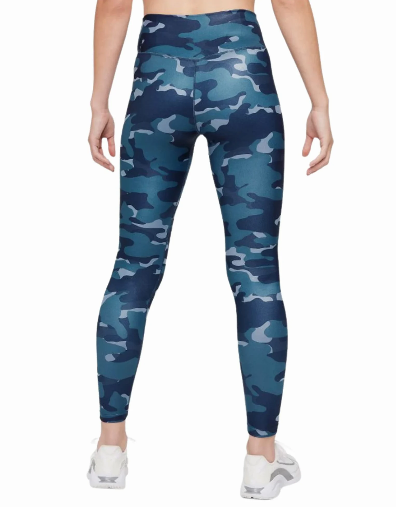 NIKE W NK ONE DF CAMO MR TGT - Leginsy Kobiety