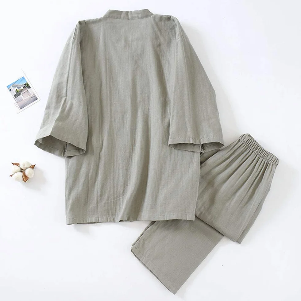 Bawełniane kimono Hanfu męskie plus size odzież zen