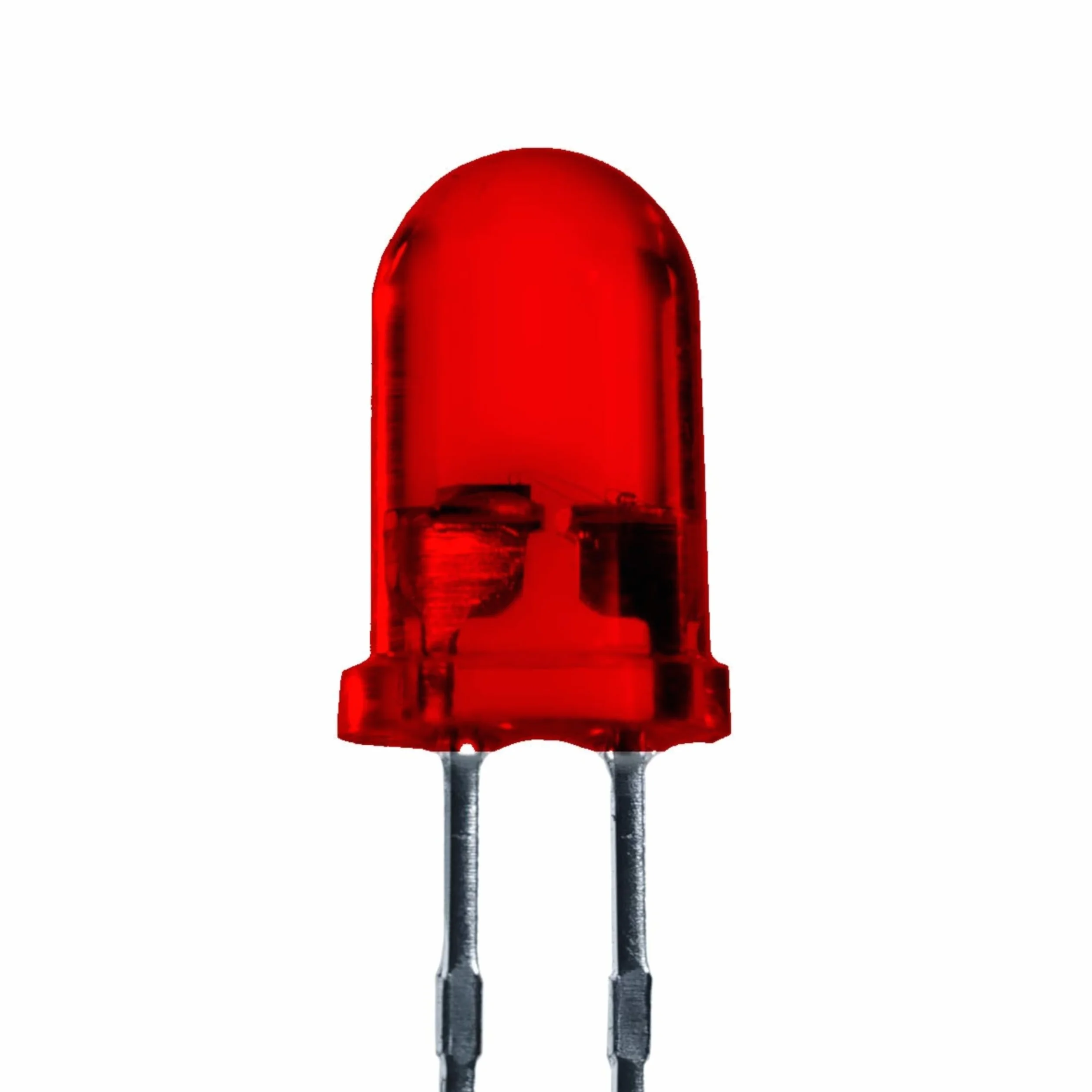 LED 5mm kolor czerwony 3000 mcd 25 sztuk dioda elektroluminescencyjna extra jasna 2V dioda czerwona 2 Pin LEDs obudowa rozproszona kolorowa
