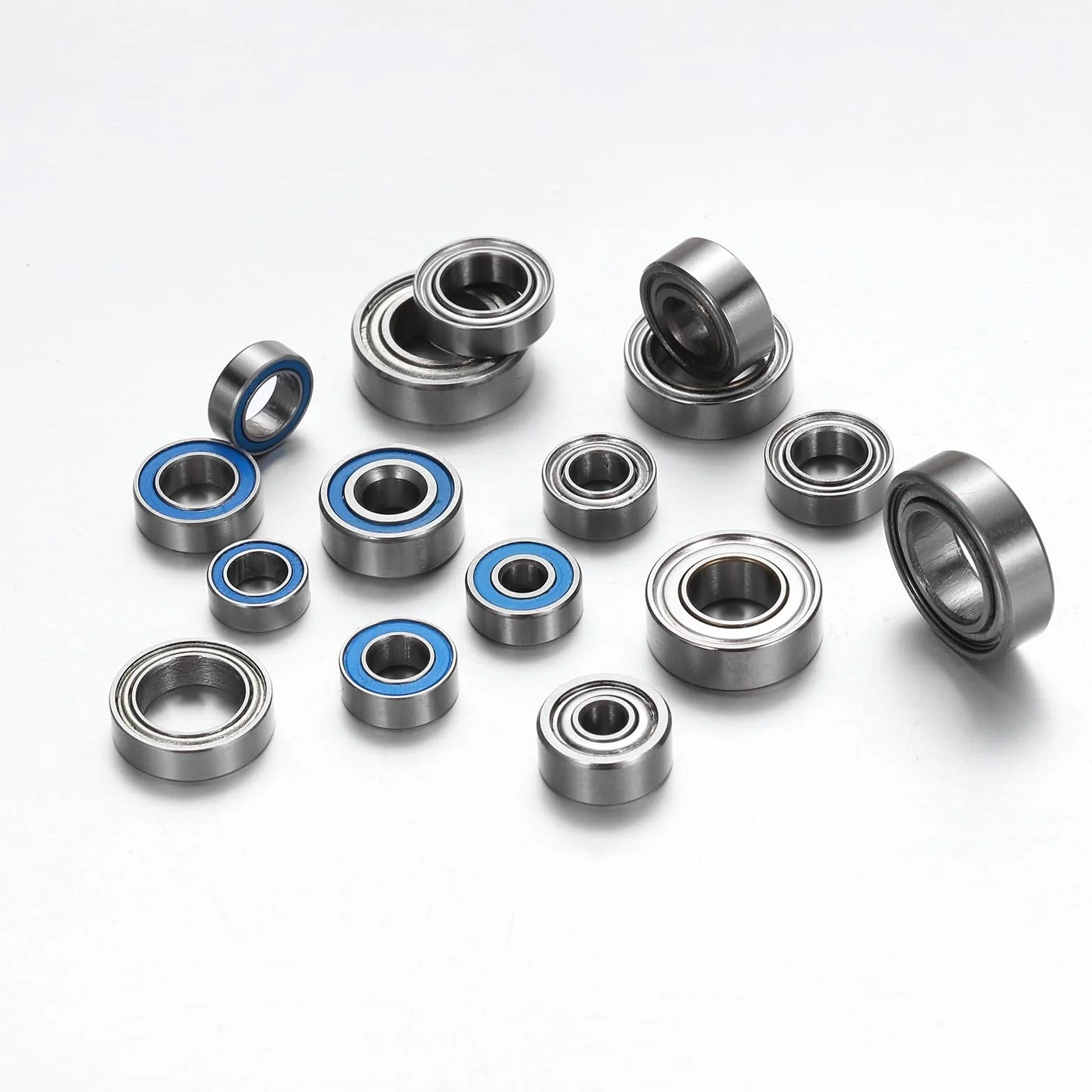 QUARKZMAN 15 sztuk MR106ZZ łożysko kulkowe zwykłe 6 x 10 x 3 mm, stal chromowana, miniaturowe łożyska, podwójnie ekranowane, precyzyjne łożyska, P6 (ABEC 3)