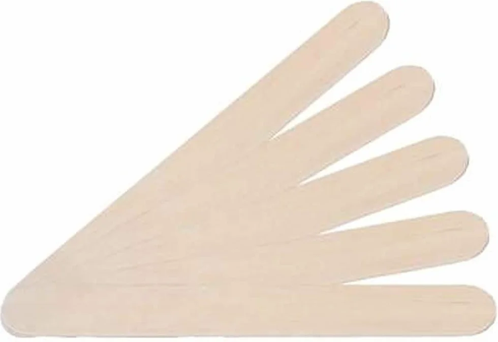 Drewniana szpatułka do ust, niesterylna do użytku zewnętrznego, 100 sztuk, 2 cm x 15 cm
