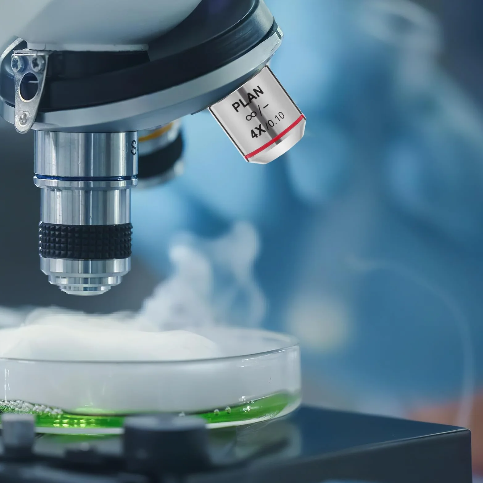 Gadpiparty Obiektyw Mikroskopu Biologicznego Soczewka Mikroskopowa Do Mikroskopii Biologicznej Akcesoria Do Soczewek Soczewka Powiększająca 4X