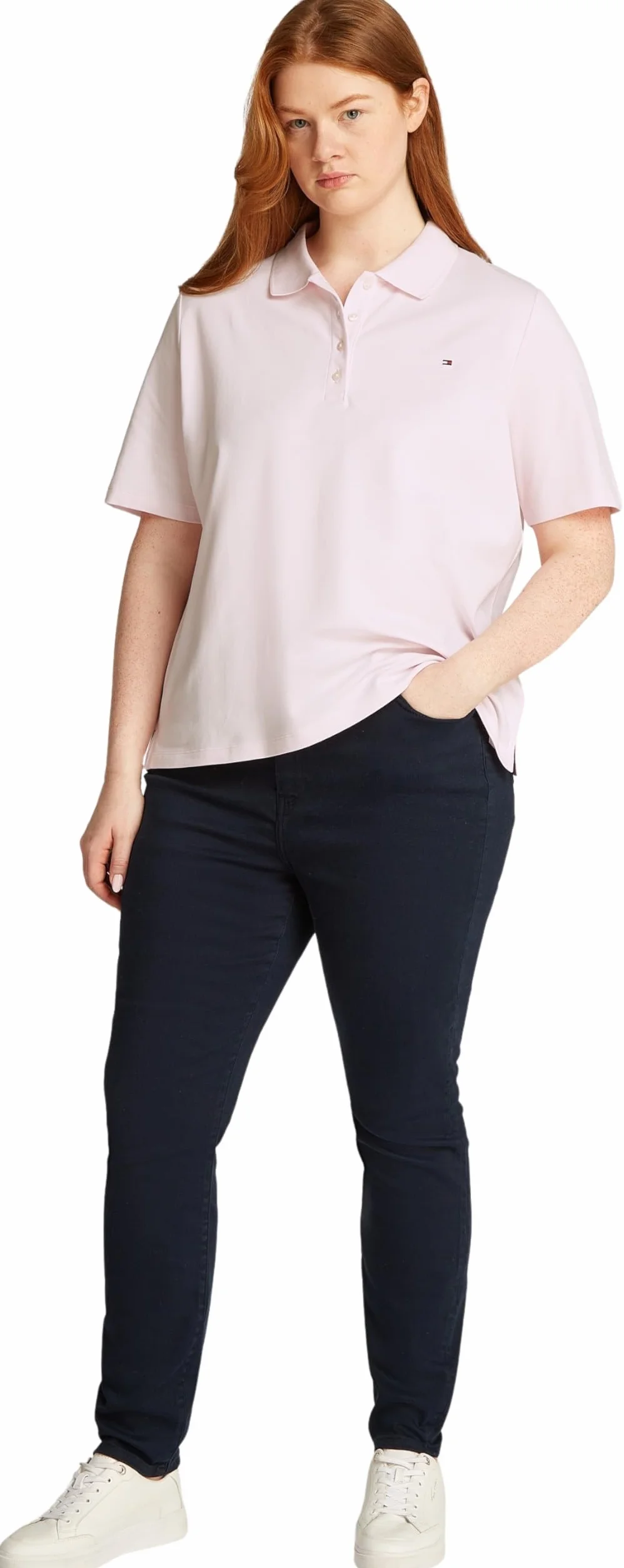 Tommy Hilfiger CRV 1985 Reg Pique Polo SS dla Kobiet