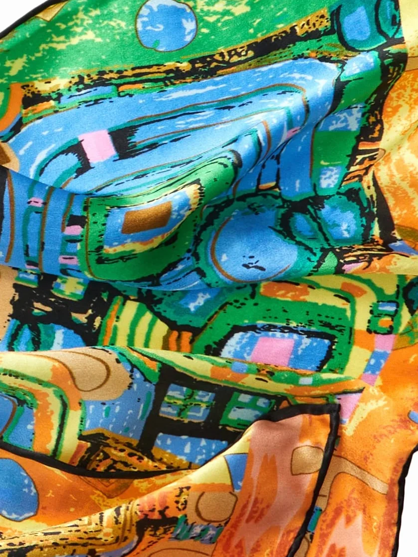 Szalik Jedwabny Sztuka Kobiety Kolorowy Gustav Klimt Sztuka Czysty Jedwabny Szalik Prezent Pomysły Boże Narodzenie Mama