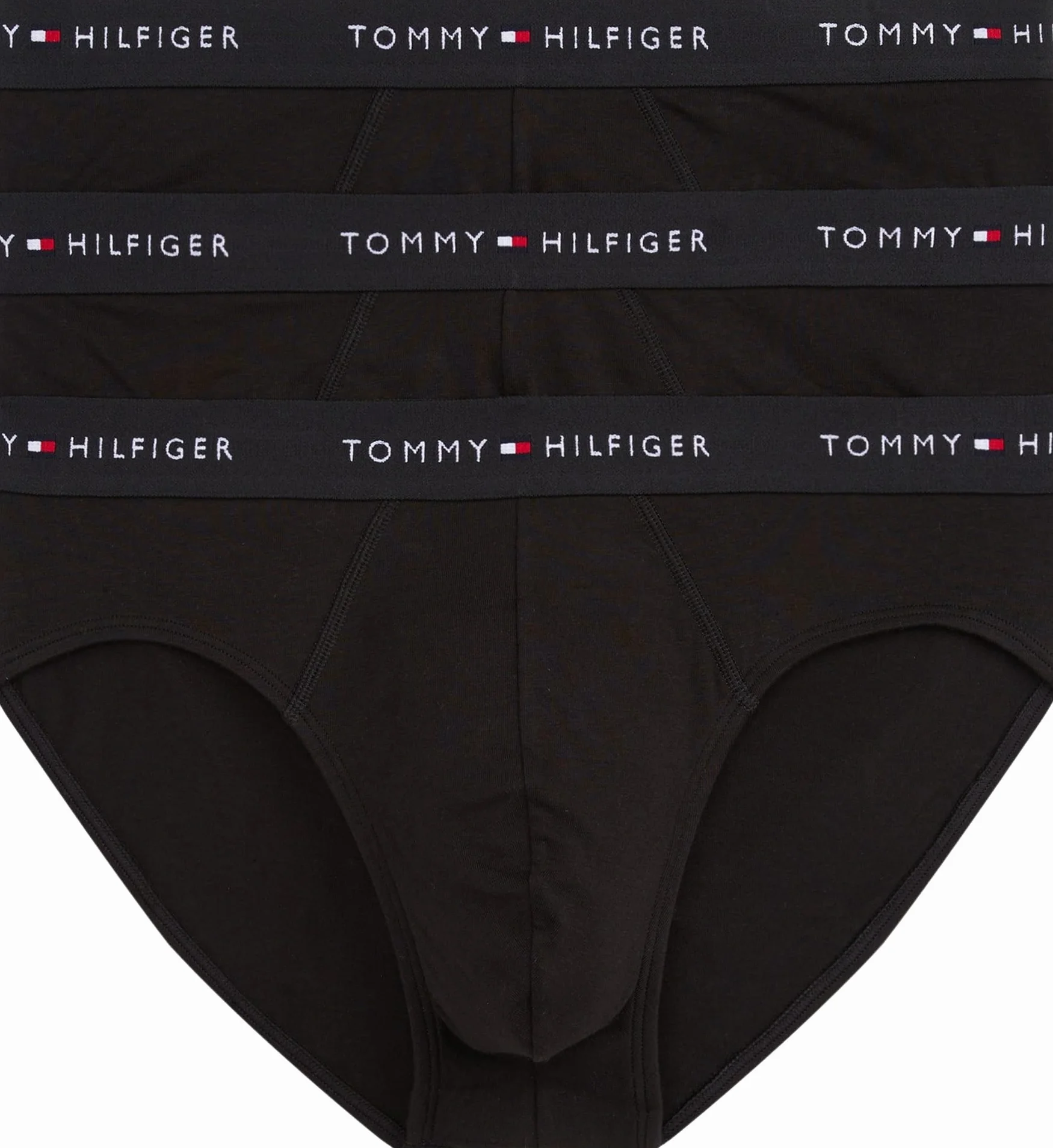 Tommy Hilfiger Slipy męskie (3 sztuki), Czerwony (czarny/czarny/czarny), XL