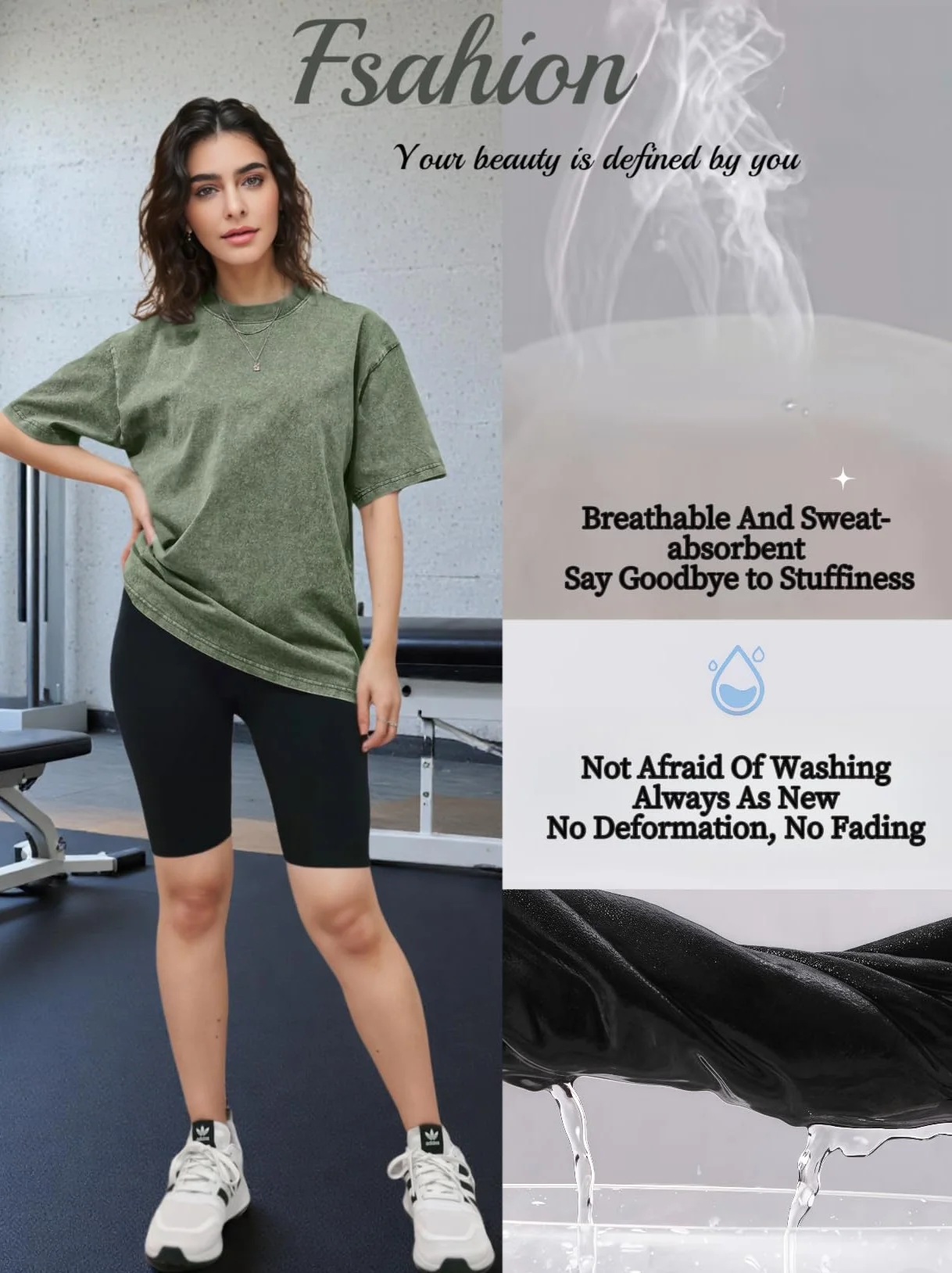 Oversized T-shirt Męski Damski 2-pak, T-shirt Bawełniany Lato Krótki Rękaw Okrągły Dekolt, S-5XL